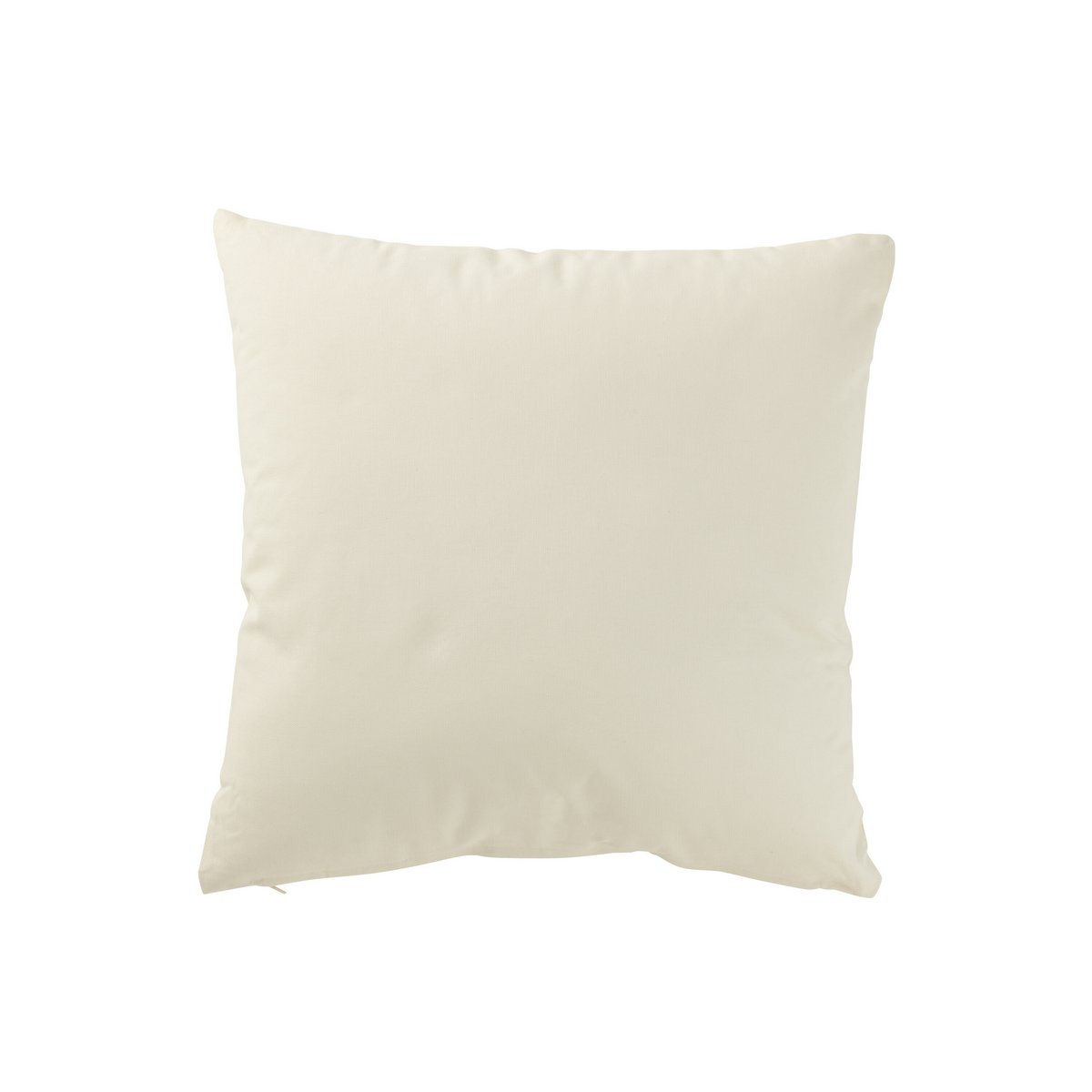 Deko-Kissen Let’s Get Cozy mit Mütze-Design, Baumwolle Weiß/Beige