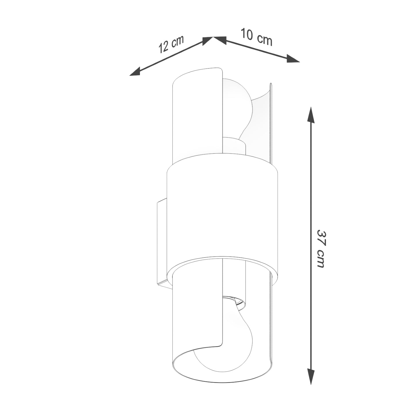 Wandleuchte Flash 2 Weiß