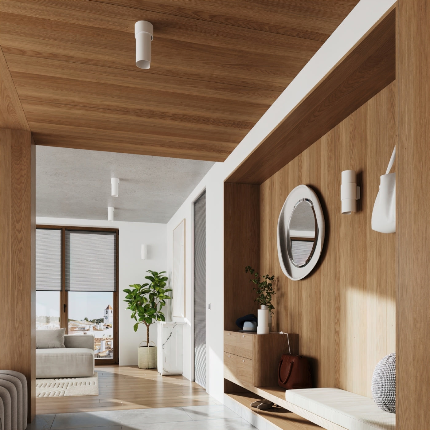 Wandlamp Flash Compact Wit