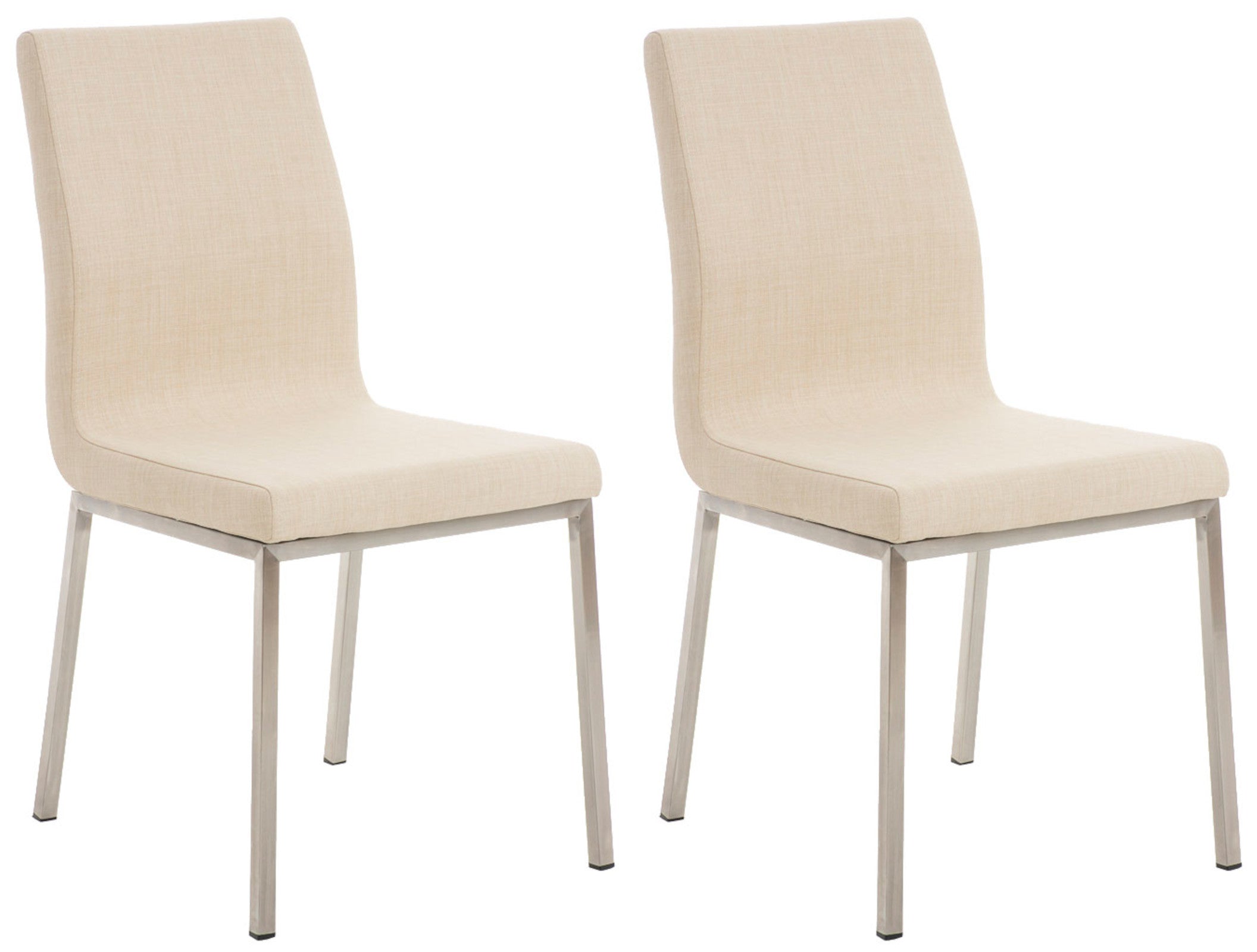 Set of 2 dining chairs Colmar fabric