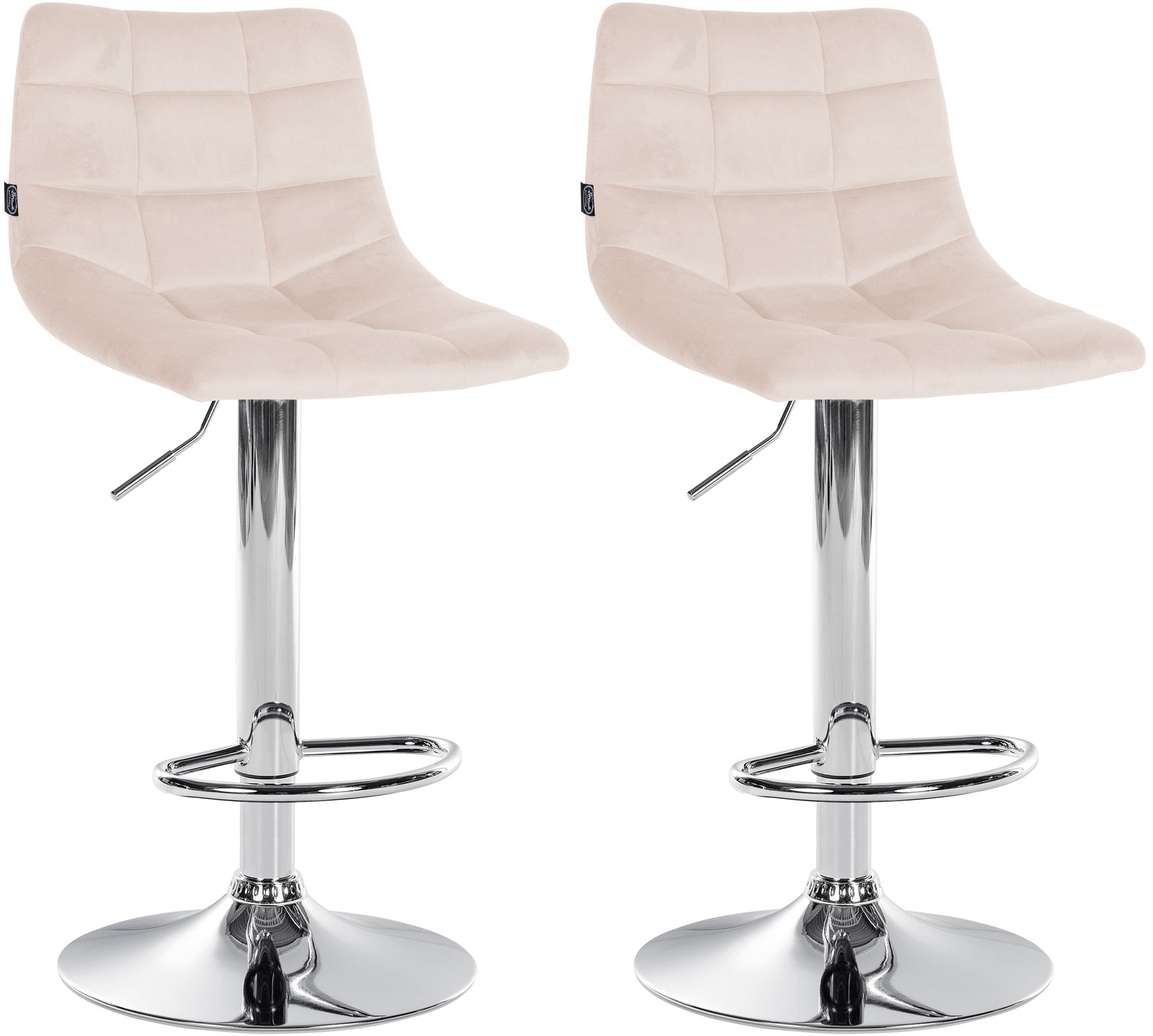 2er Set Barhocker Jerry Samt