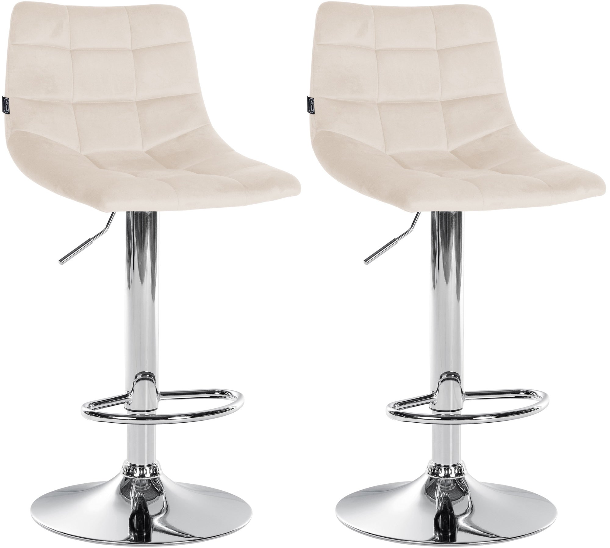 2er Set Barhocker Jerry Samt