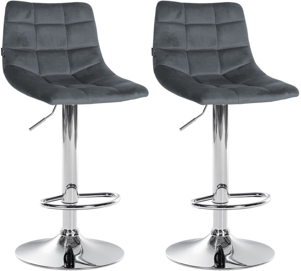 2er Set Barhocker Jerry Samt