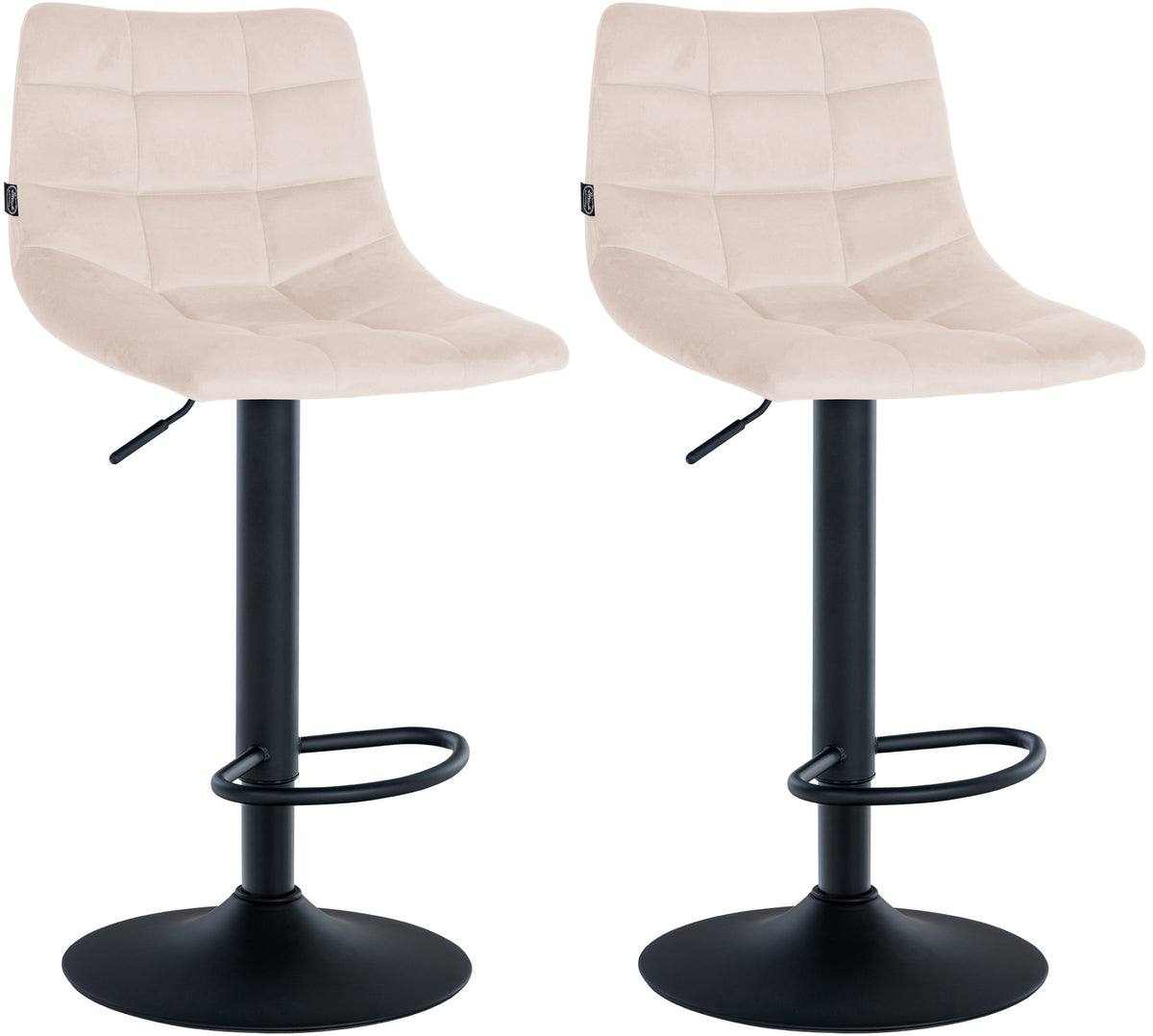 2er Set Barhocker Jerry Samt