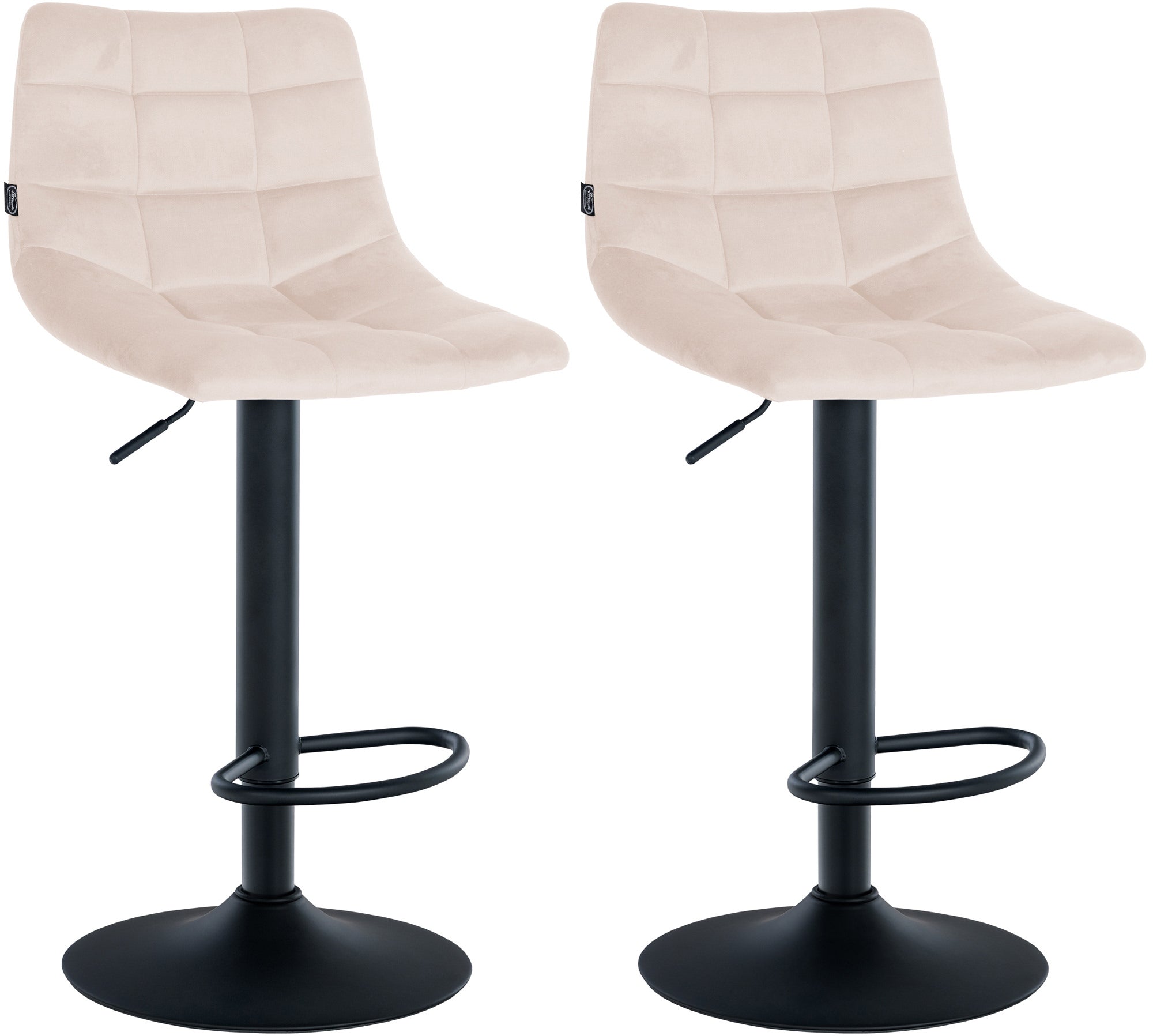 2er Set Barhocker Jerry Samt