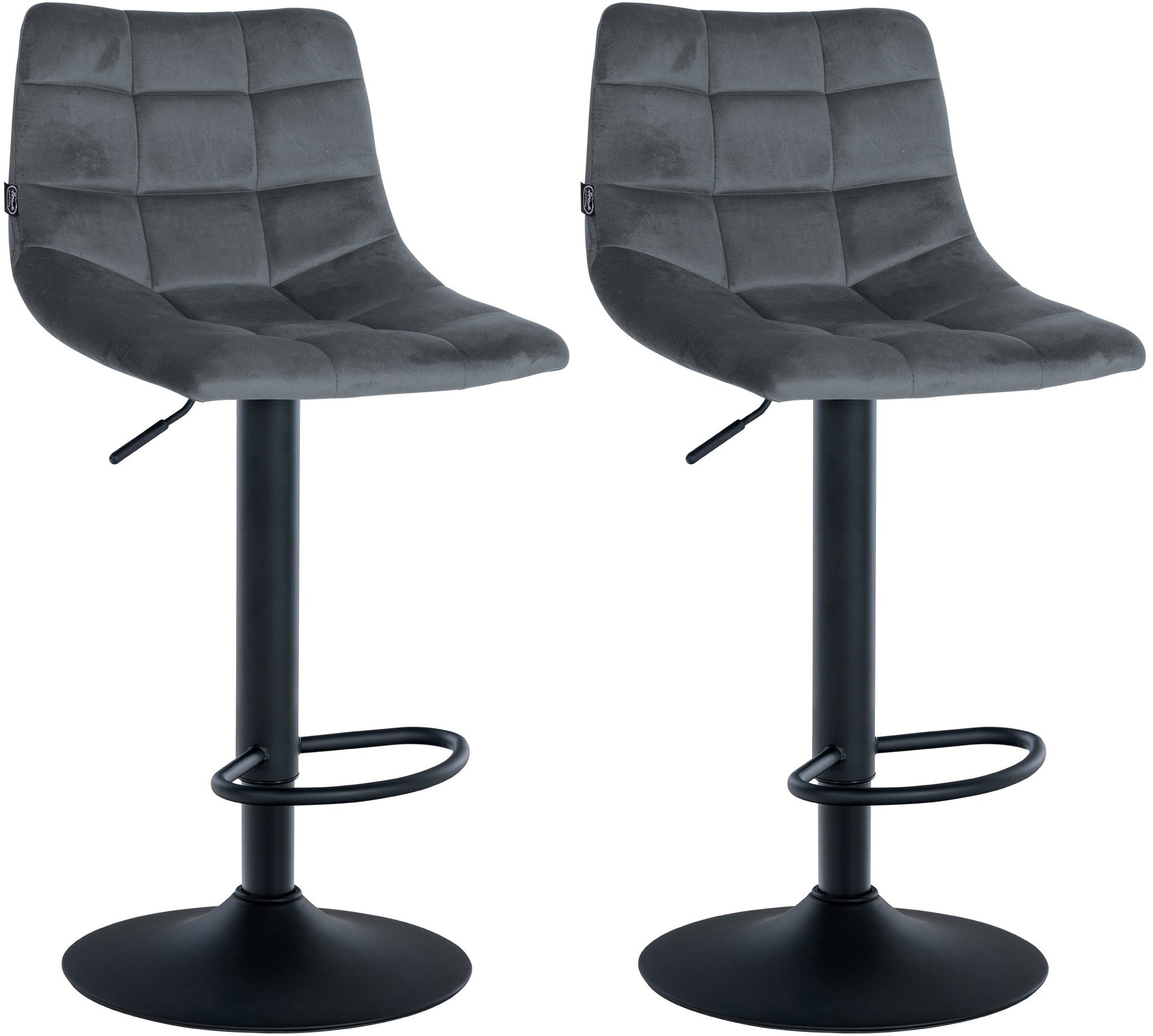 Set van 2 barkrukken Jerry fluweel