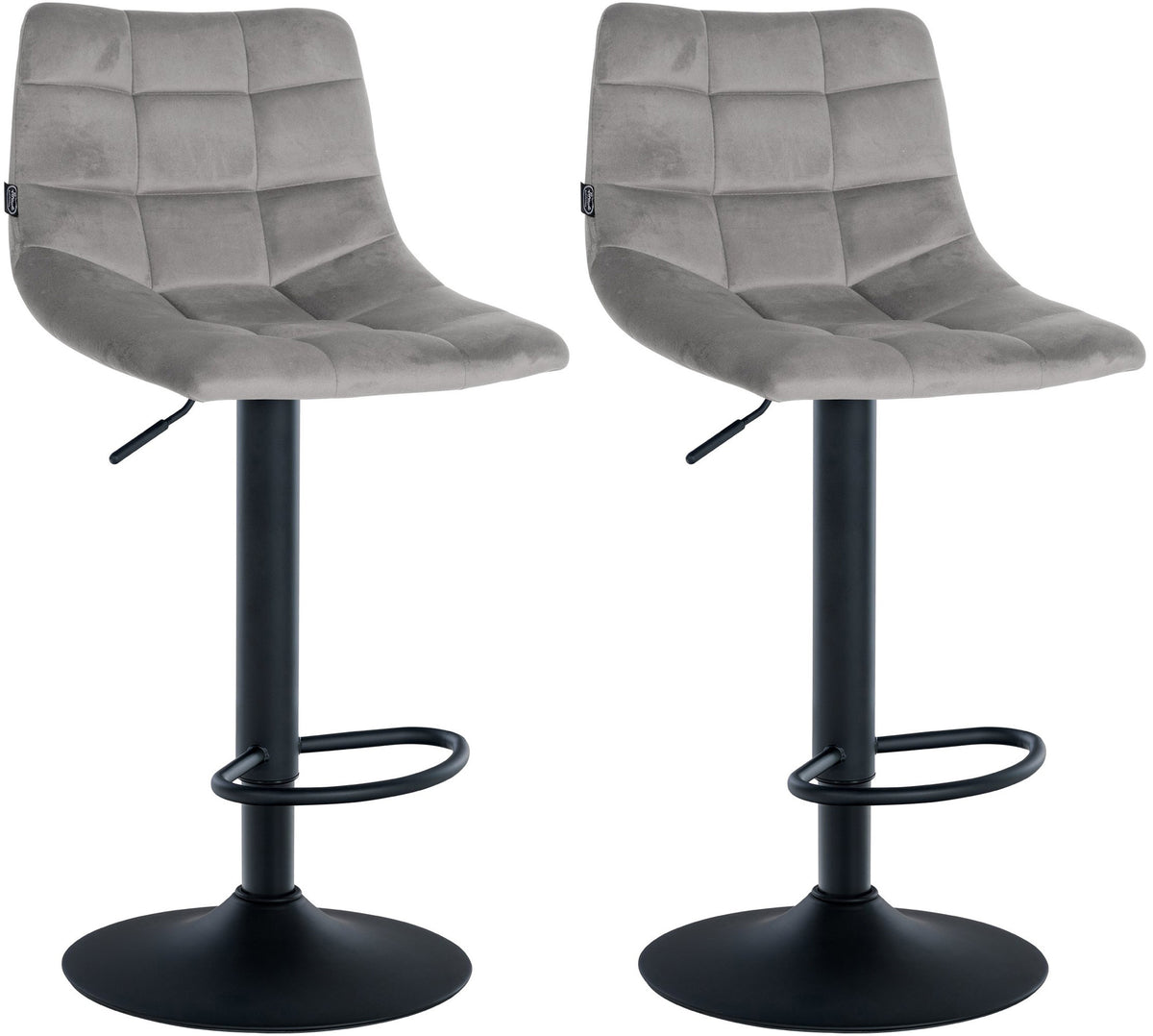 2er Set Barhocker Jerry Samt