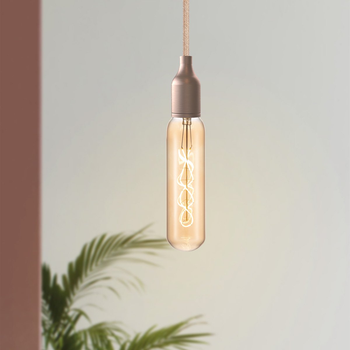 Home Sweet Home dimmable LED tube spiral E27 4W 280Lm 2700K amber