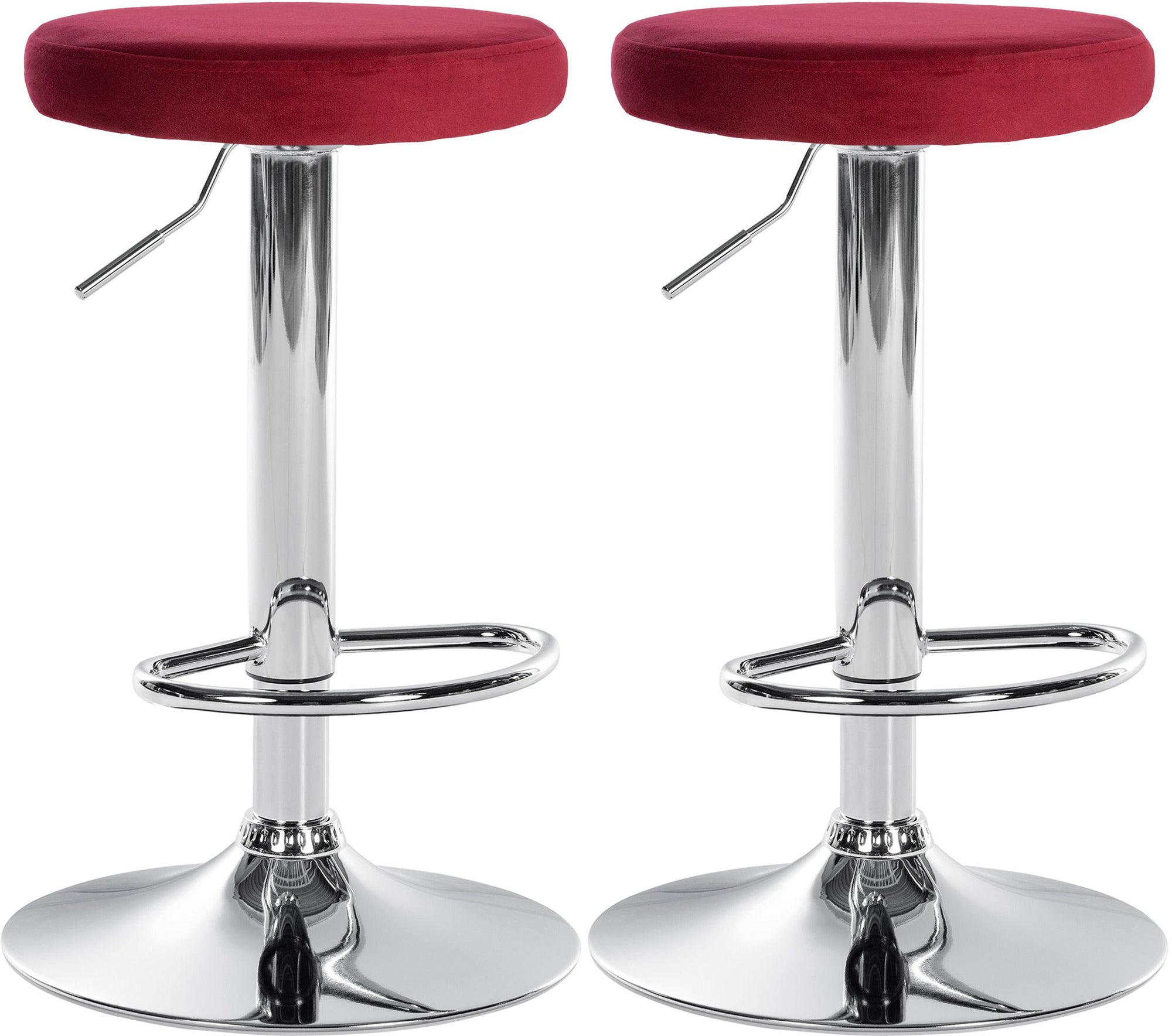 Set of 2 bar stools Ponte velvet