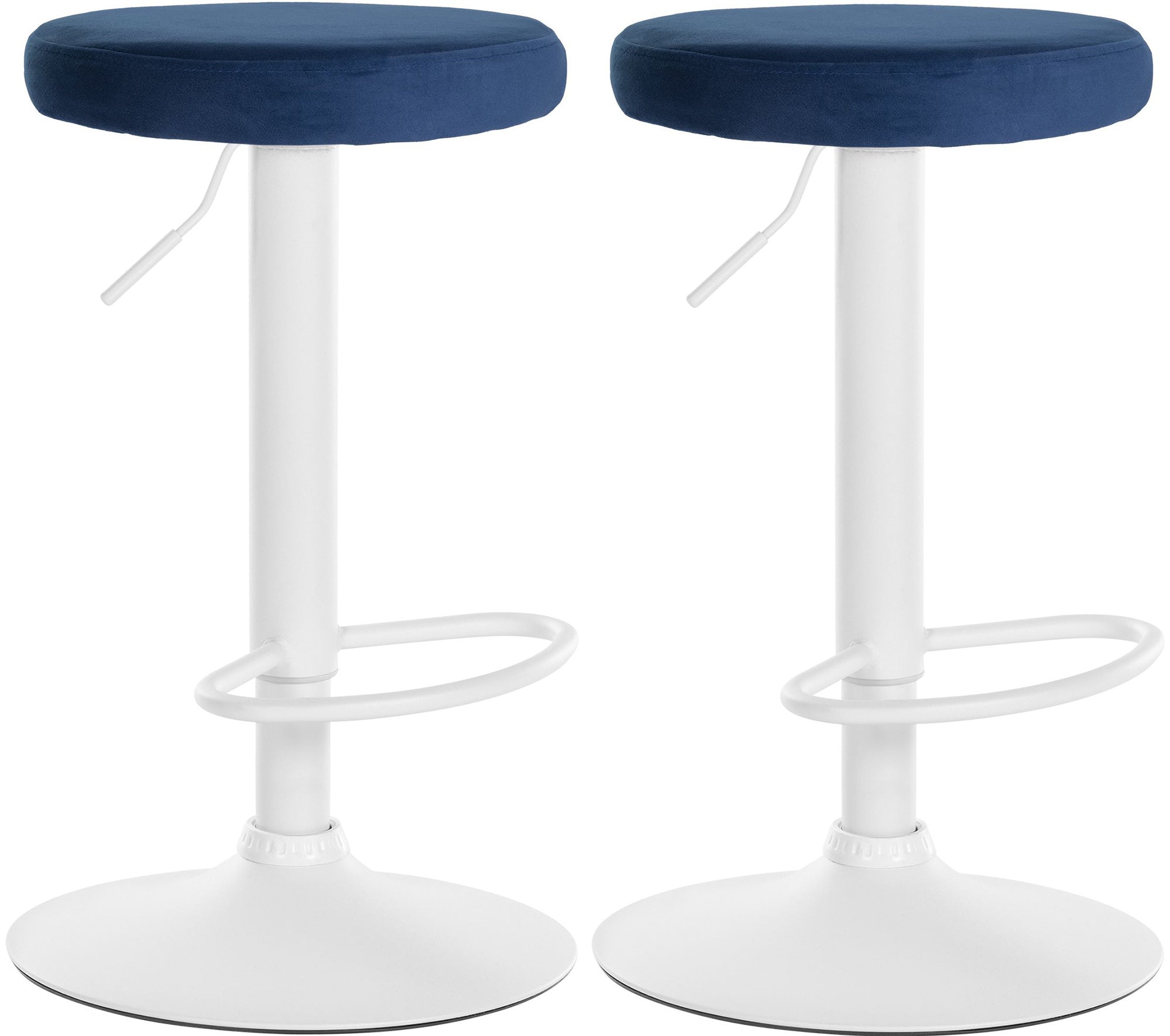 Set of 2 bar stools Ponte velvet