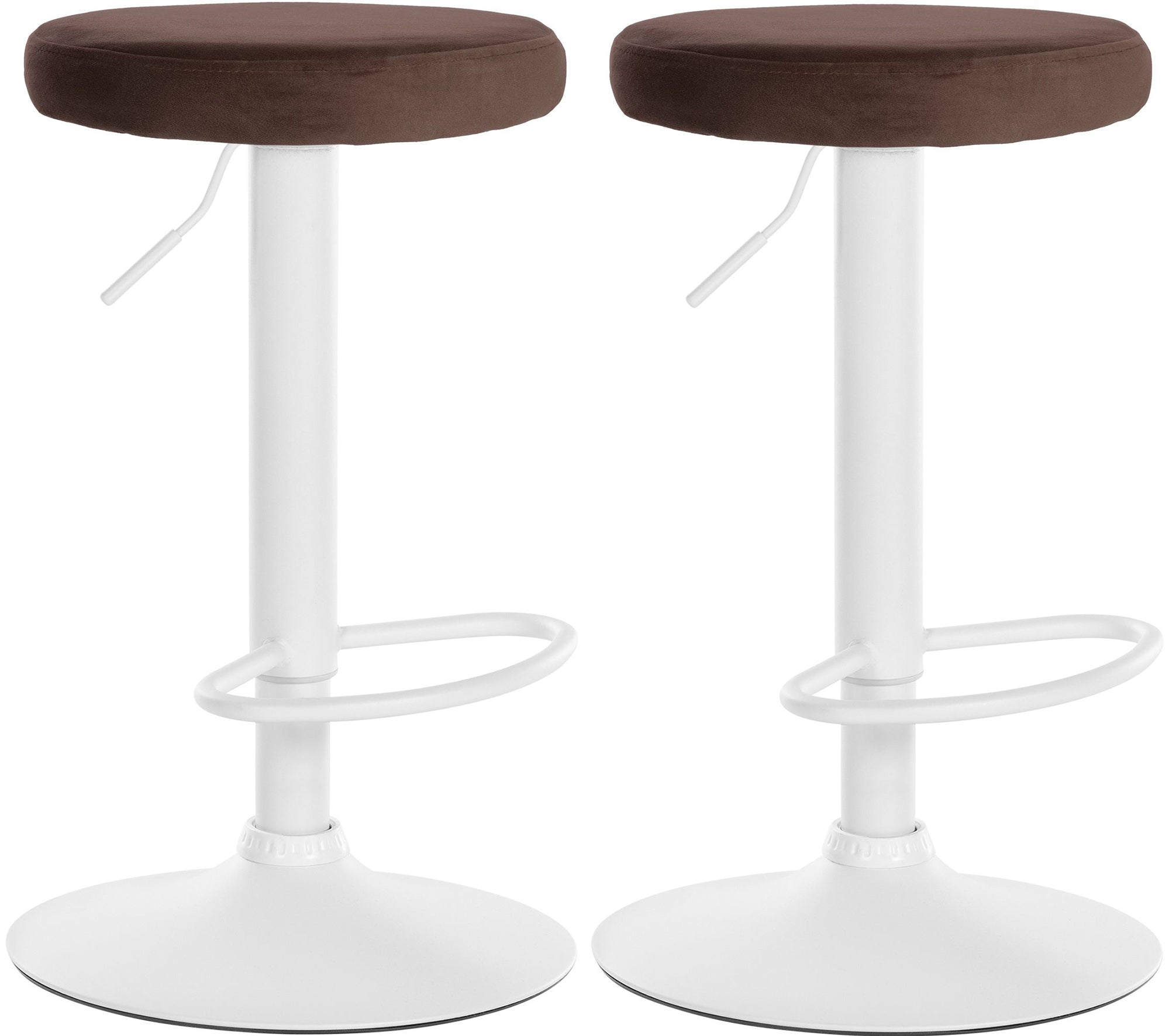 Set of 2 bar stools Ponte velvet