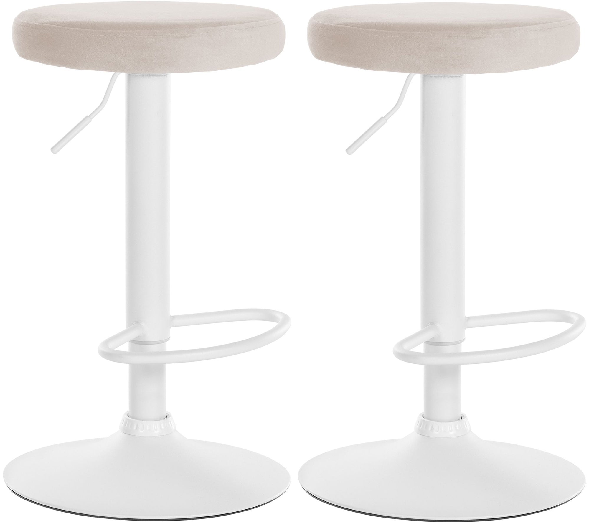 2er Set Barhocker Ponte Samt