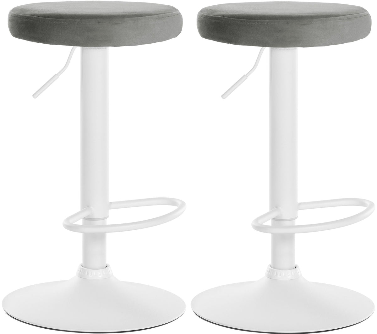 2er Set Barhocker Ponte Samt