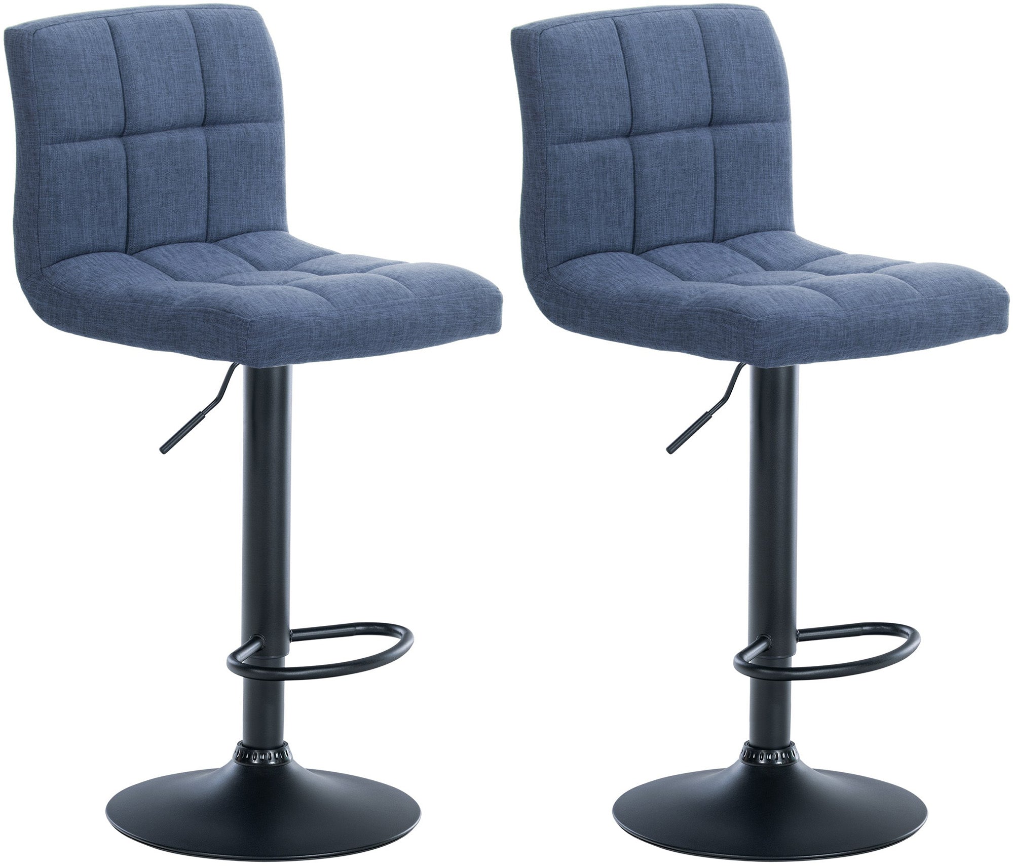 Set of 2 bar stools Calma fabric