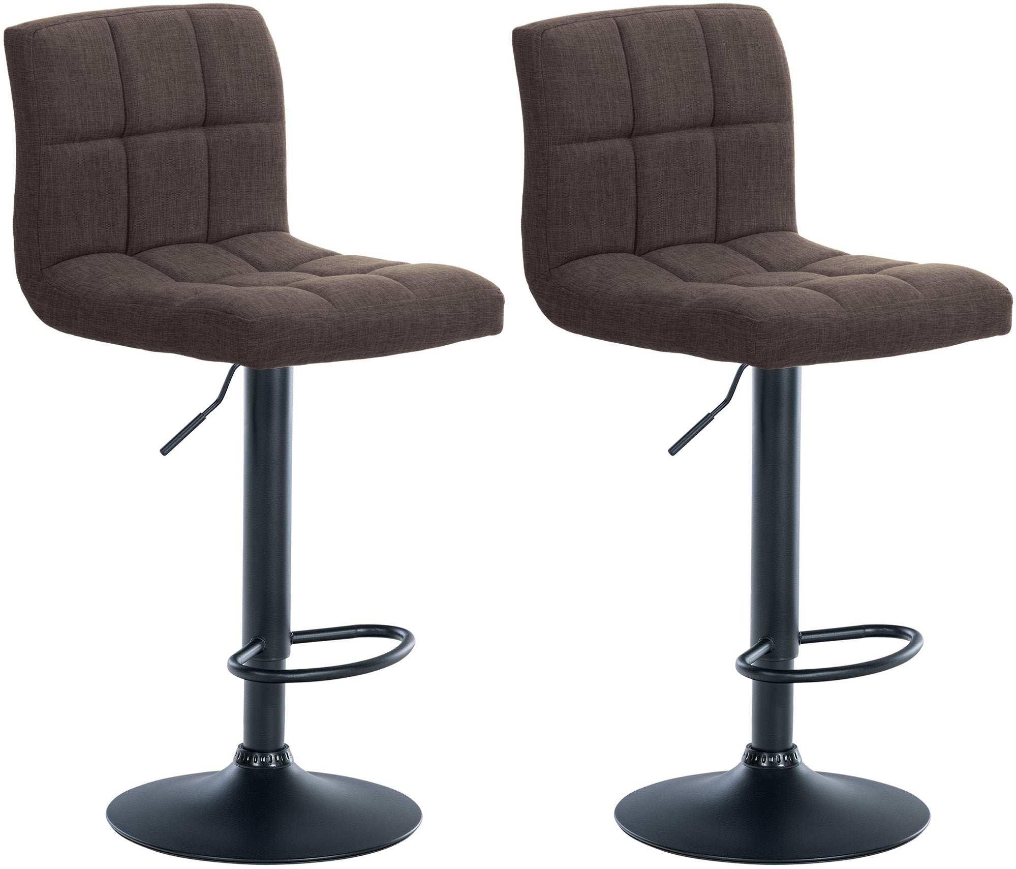 Set of 2 bar stools Calma fabric