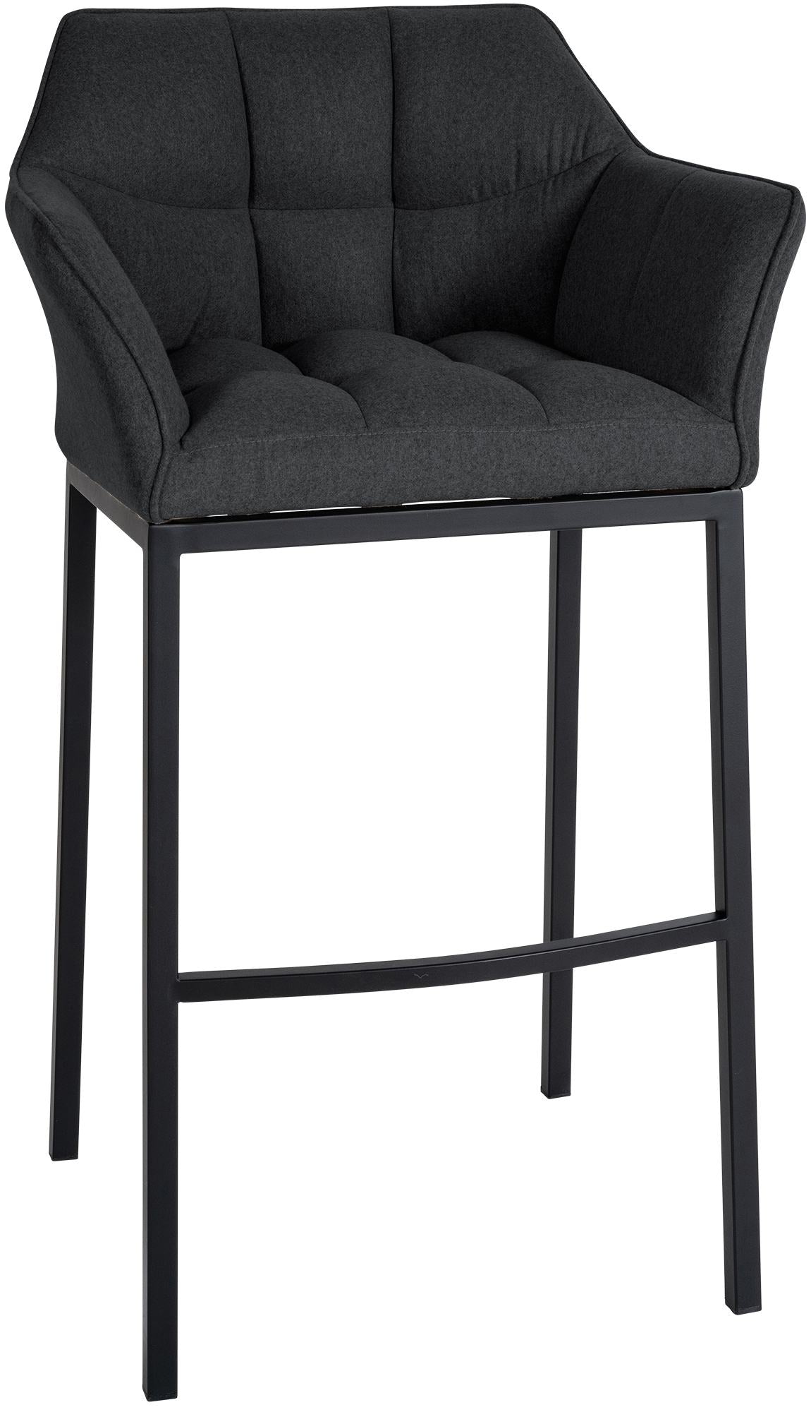Damaso Felt Bar Stool with Four-Legged Base