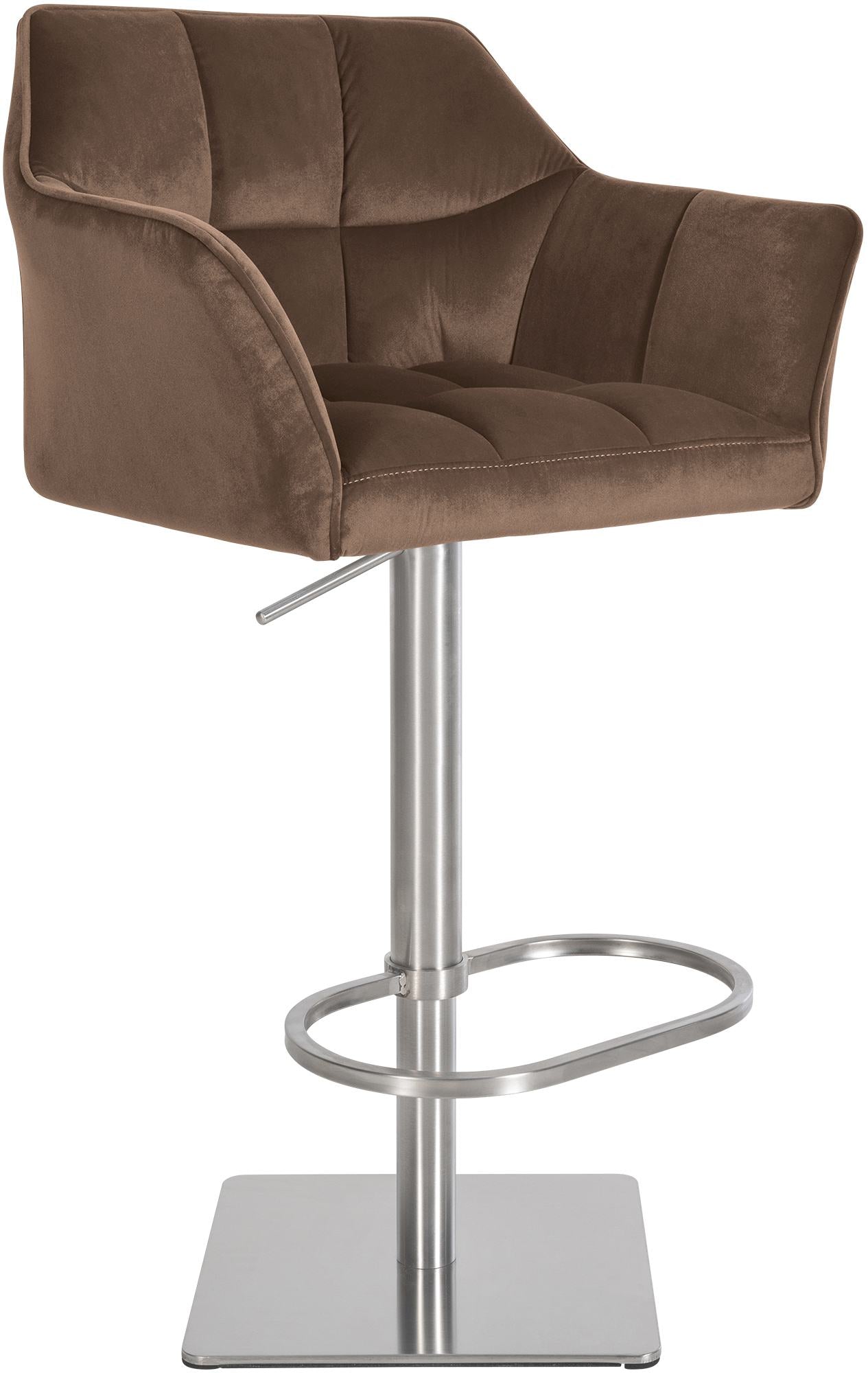 Damaso bar stool with velvet cover