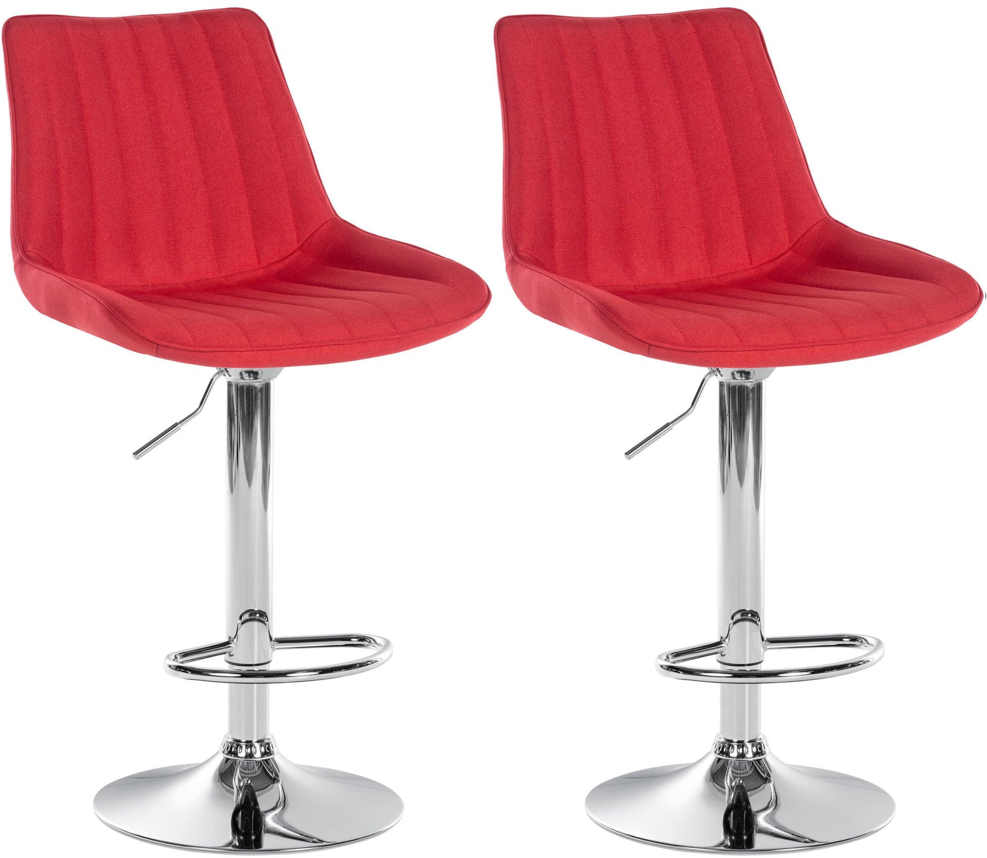 Set of 2 bar stools Toni fabric
