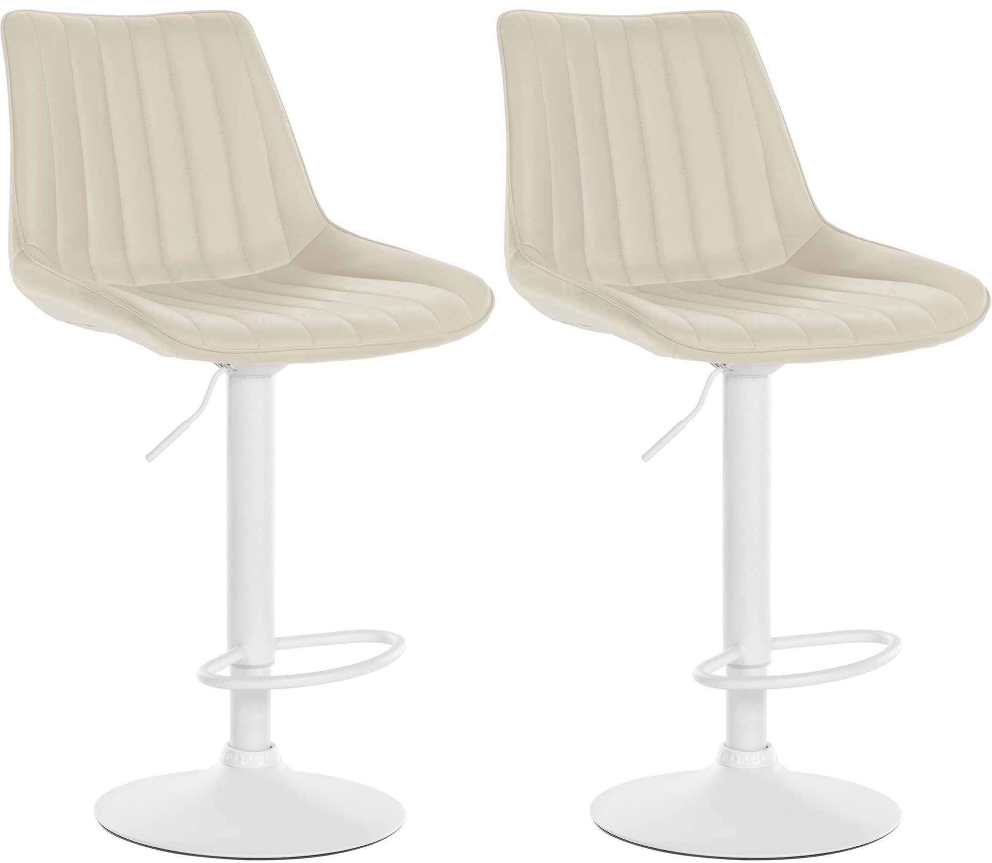 Set of 2 bar stools Toni faux leather