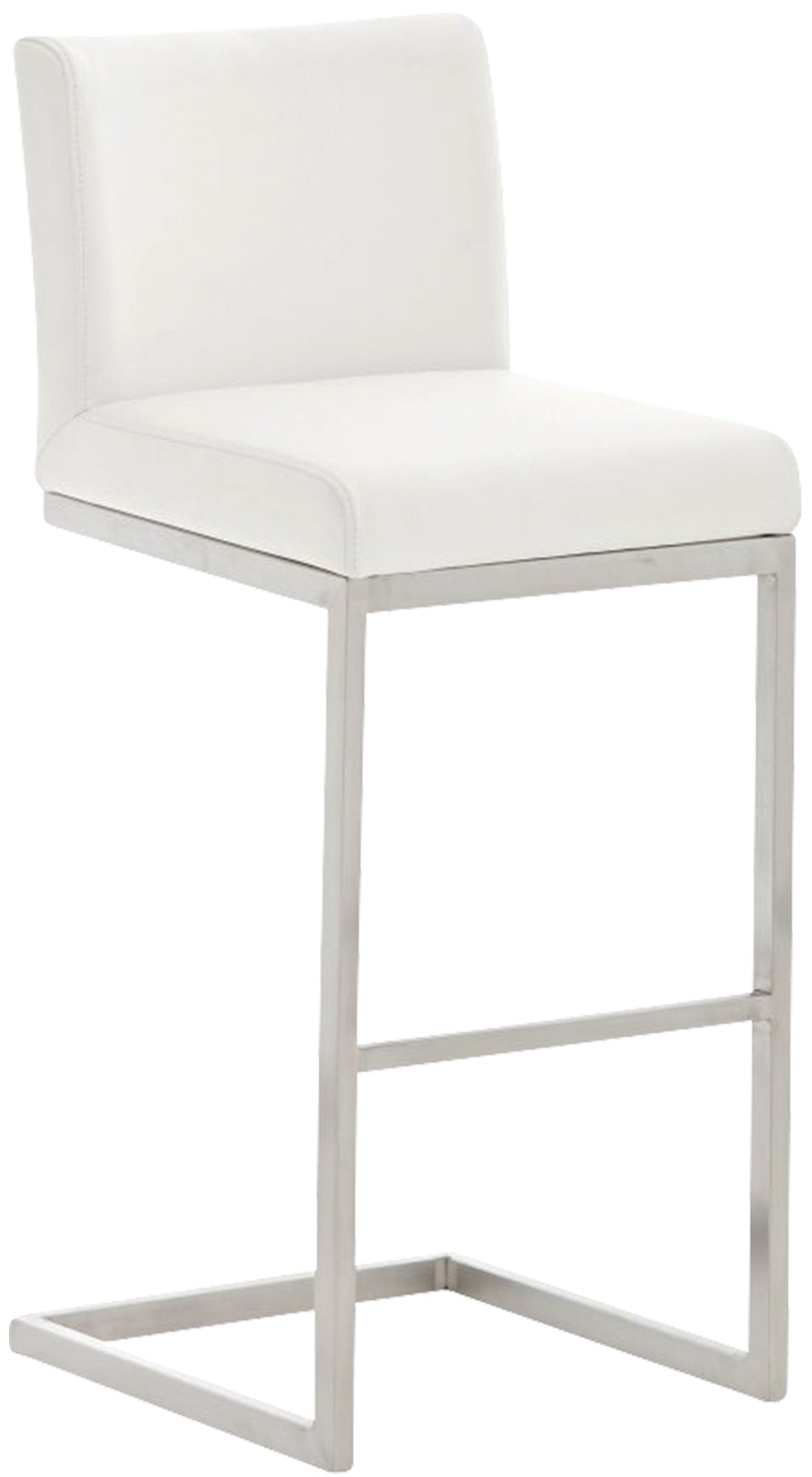 Paros bar stool with faux leather cover