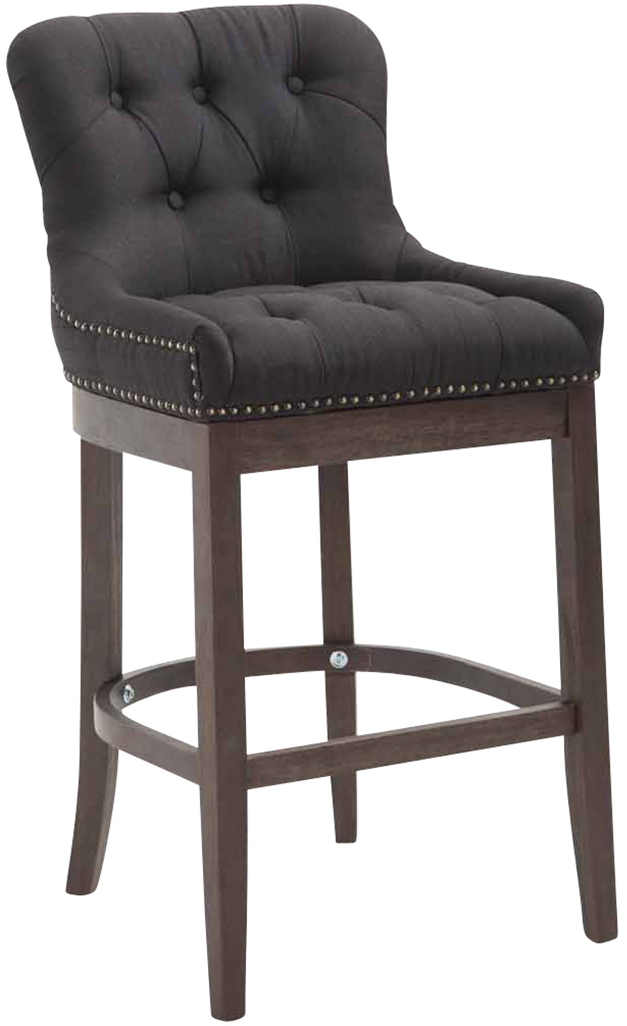 Barhocker Lakewood Stoff, Antik-dunkel