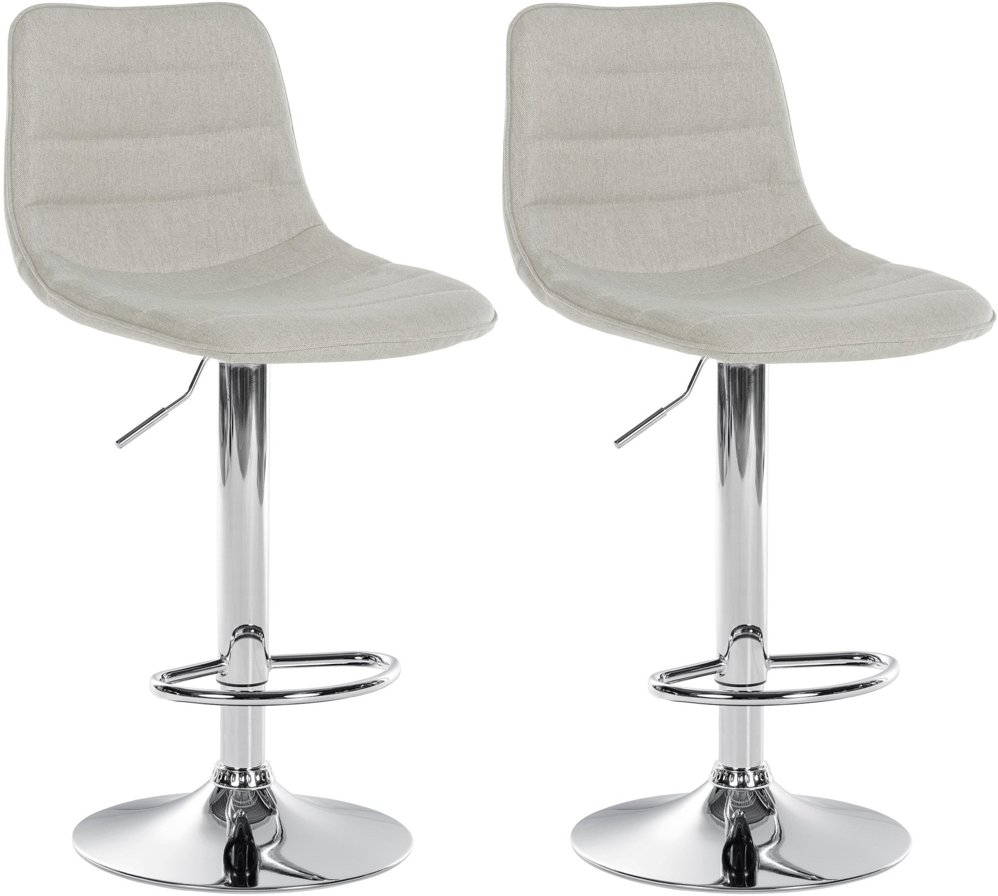 Set of 2 bar stools Lex fabric