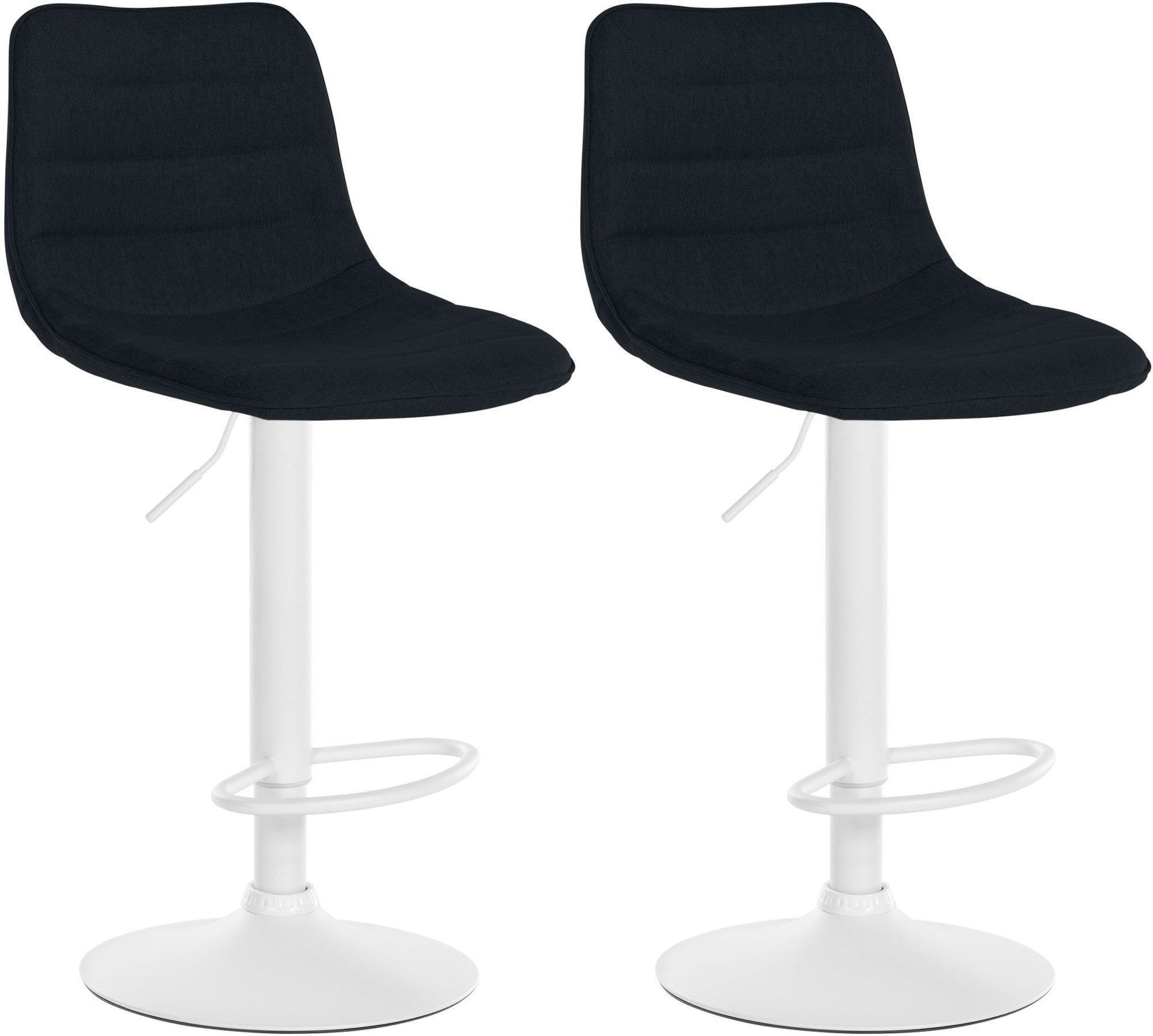 Set of 2 bar stools Lex fabric