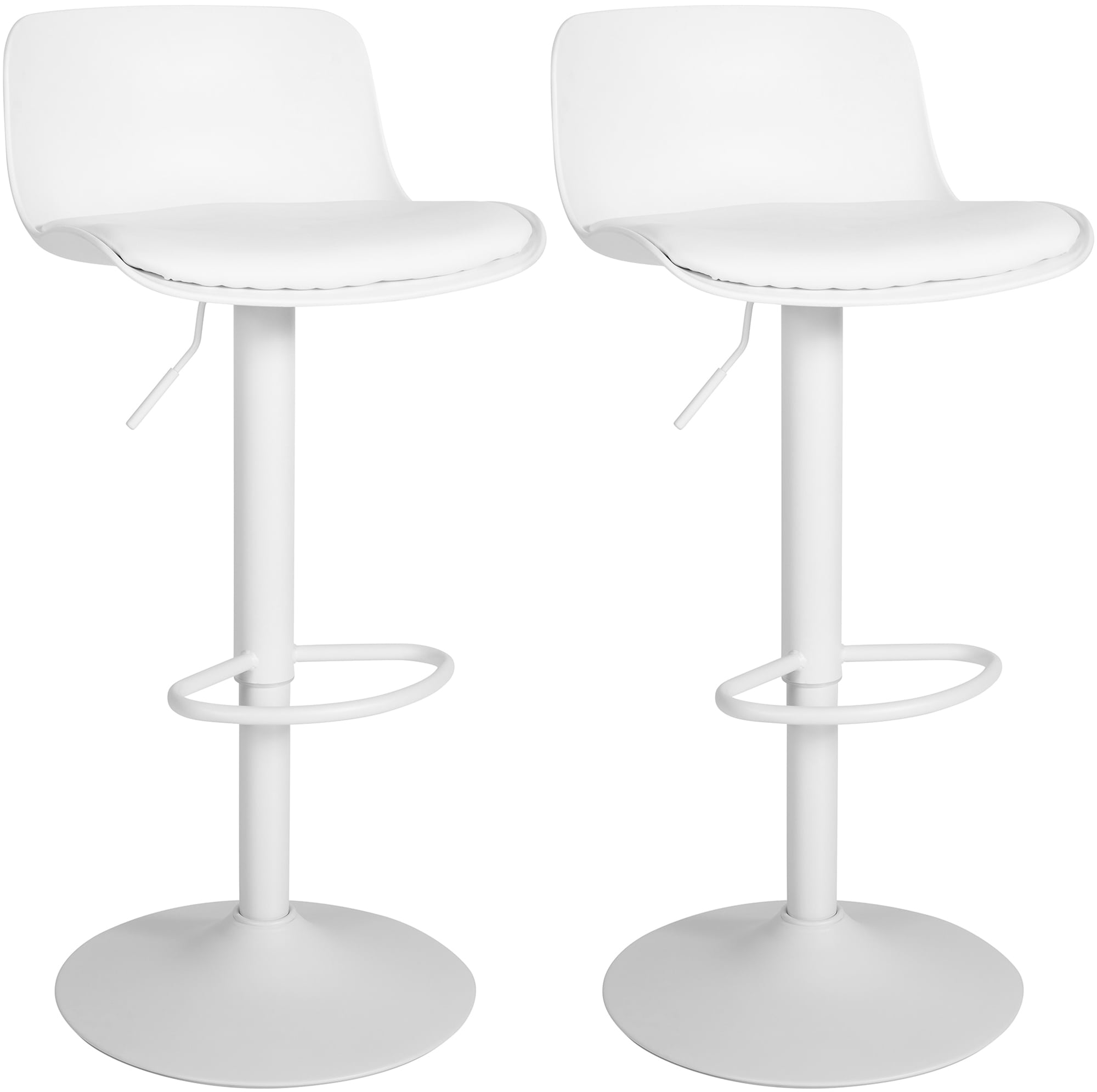 Set of 2 bar stools Almada imitation leather