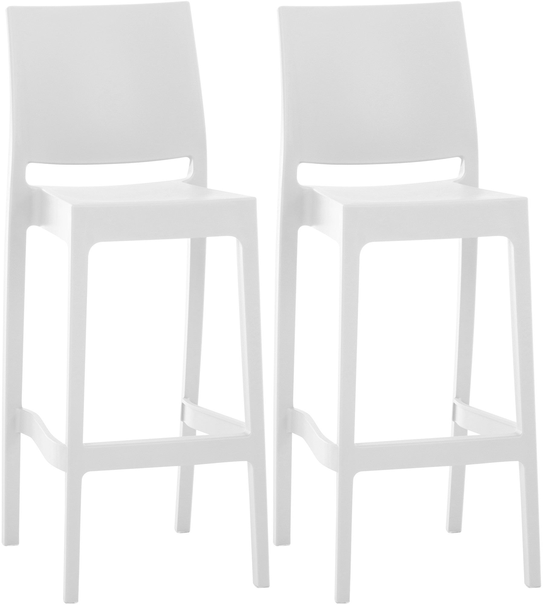 2er Set Barhocker Maya Kunststoff