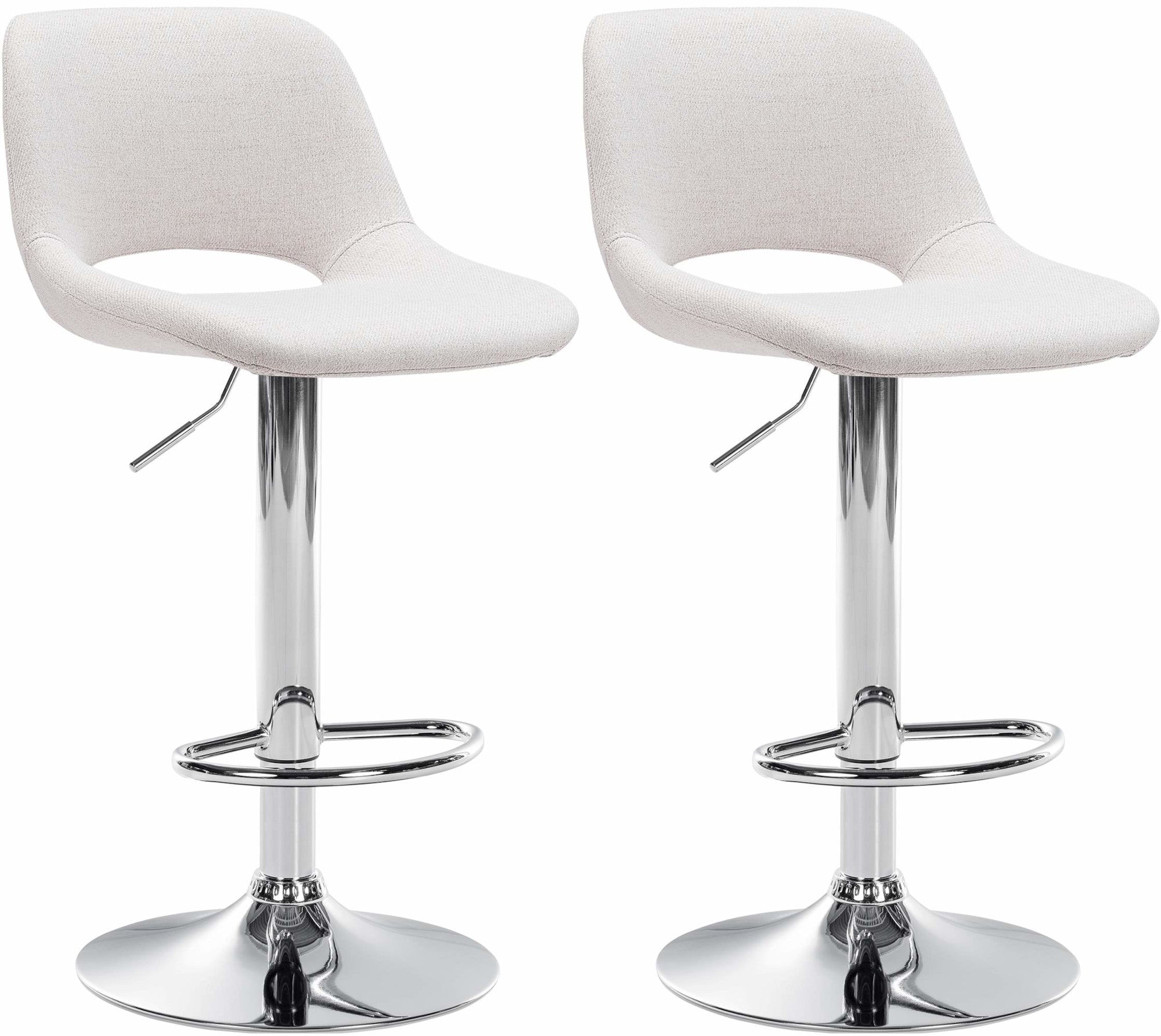 2er Set Barhocker Camden Stoff