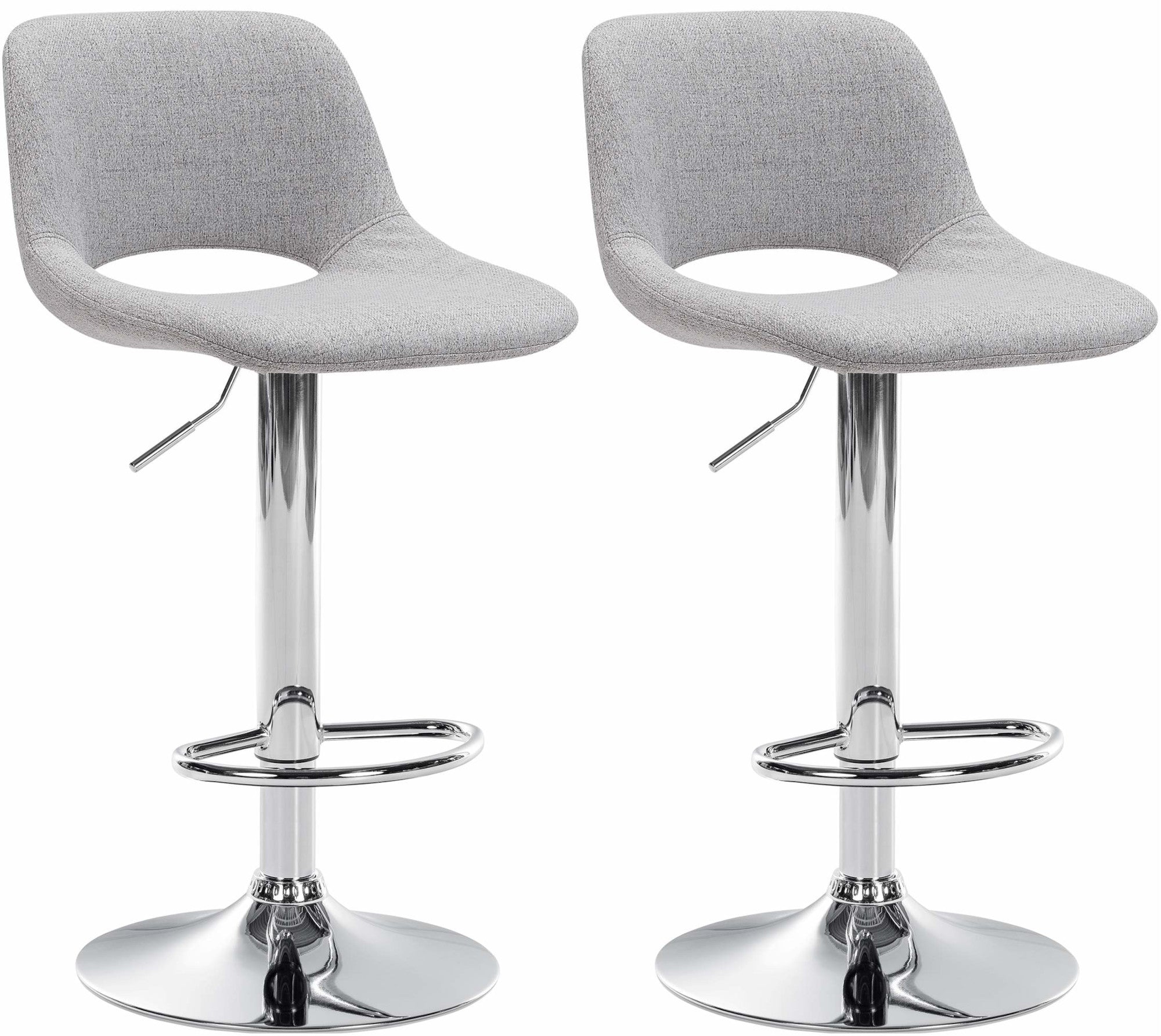 Set of 2 bar stools Camden fabric