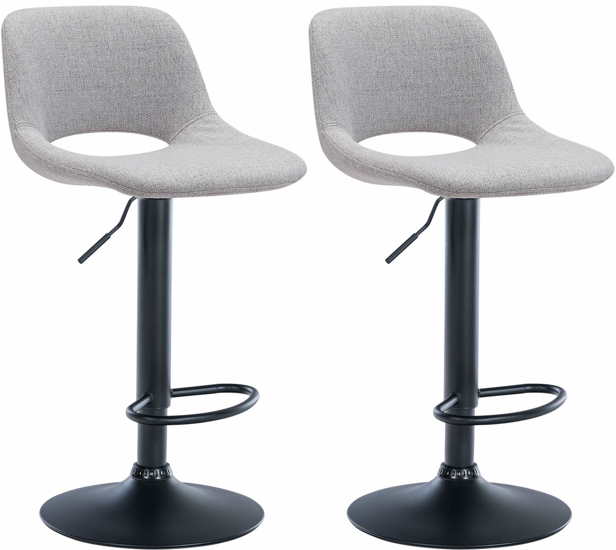 2er Set Barhocker Camden Stoff