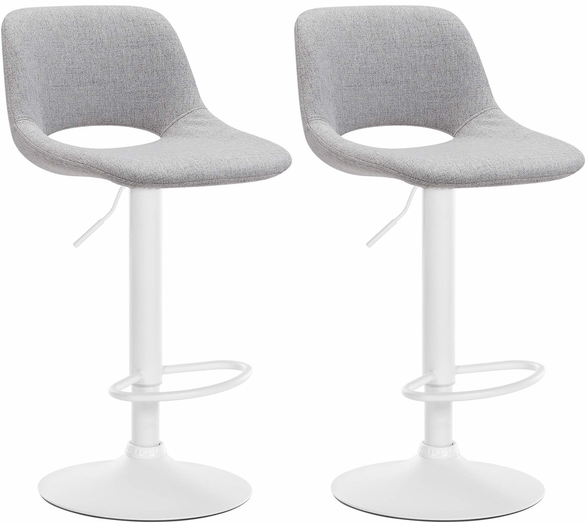 2er Set Barhocker Camden Stoff