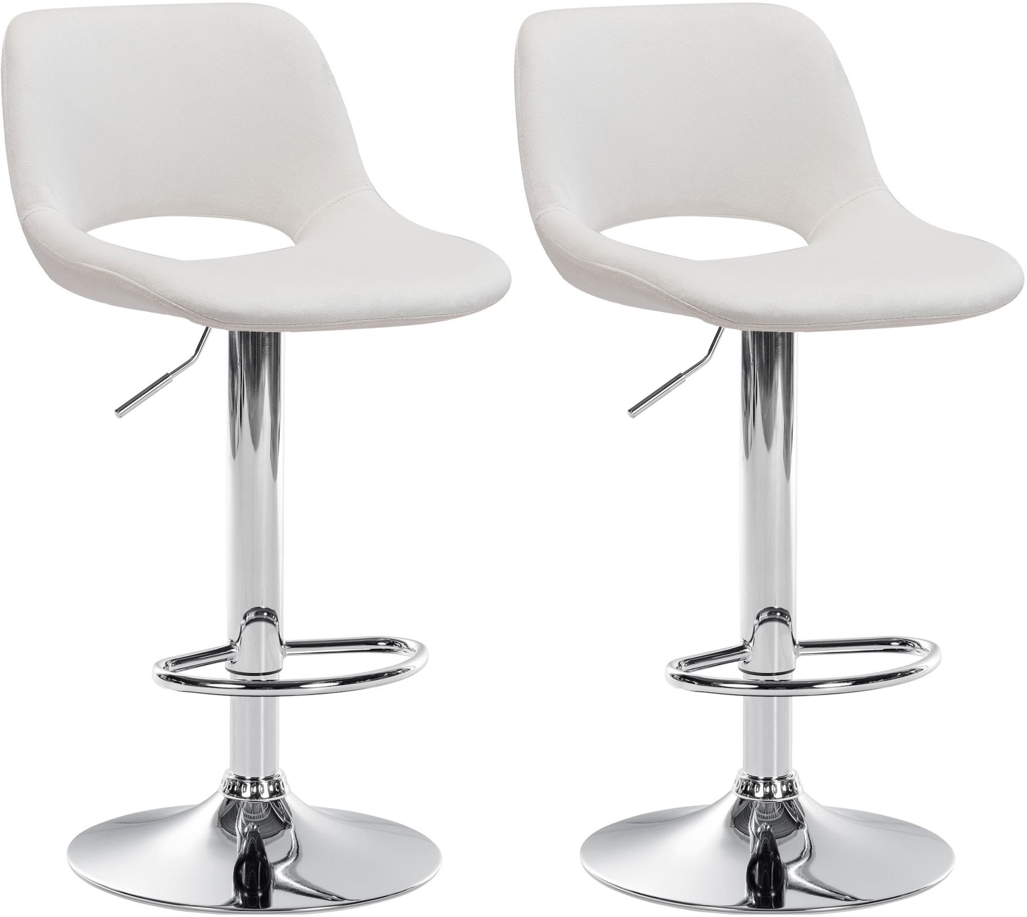 2er Set Barhocker Camden Samt