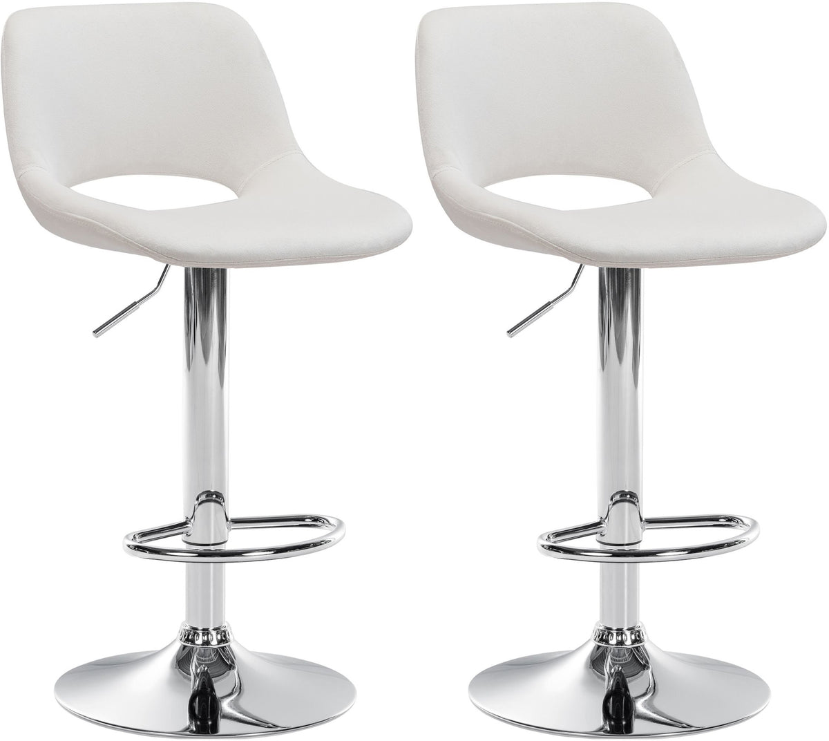 2er Set Barhocker Camden Samt