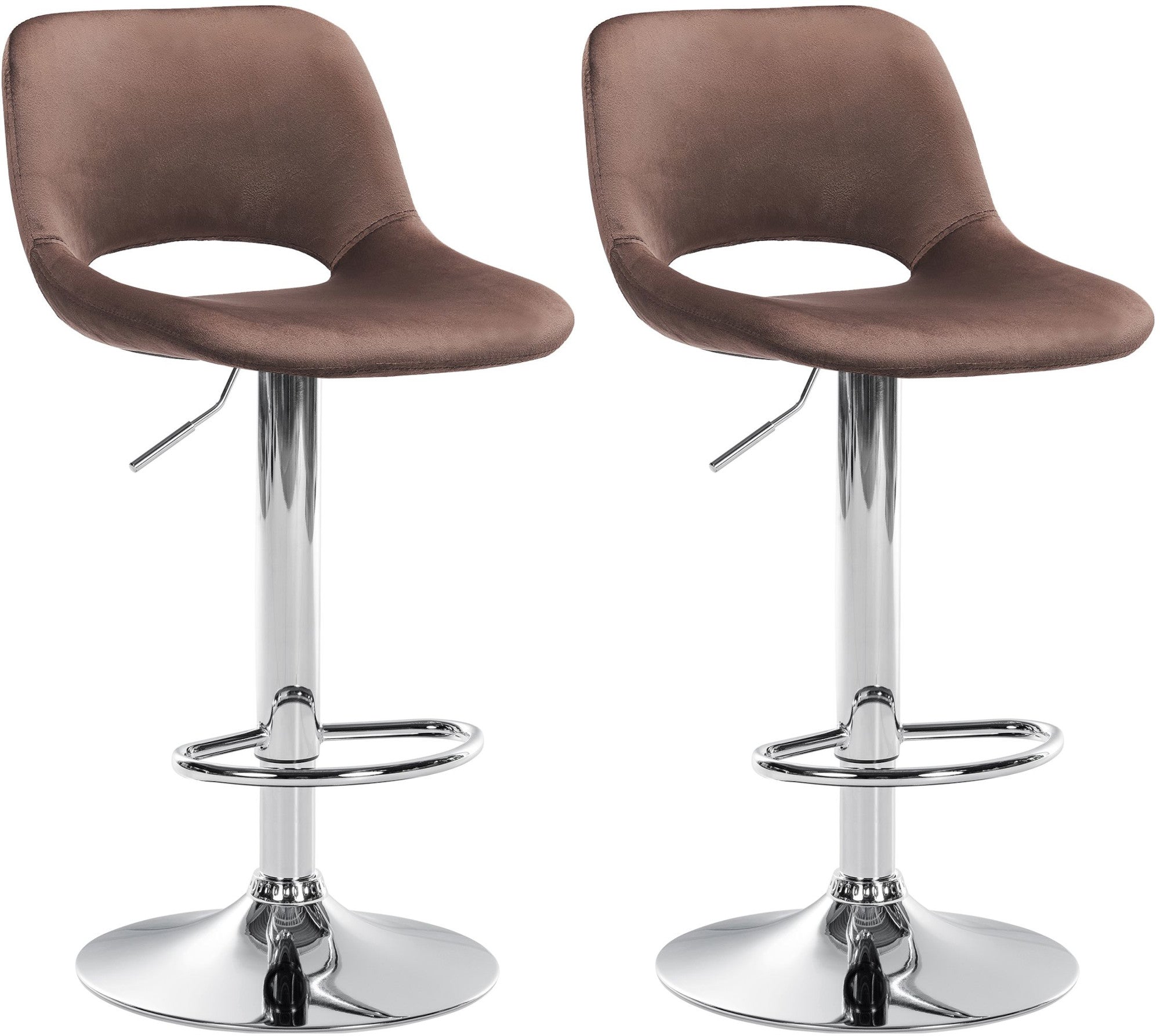 2er Set Barhocker Camden Samt