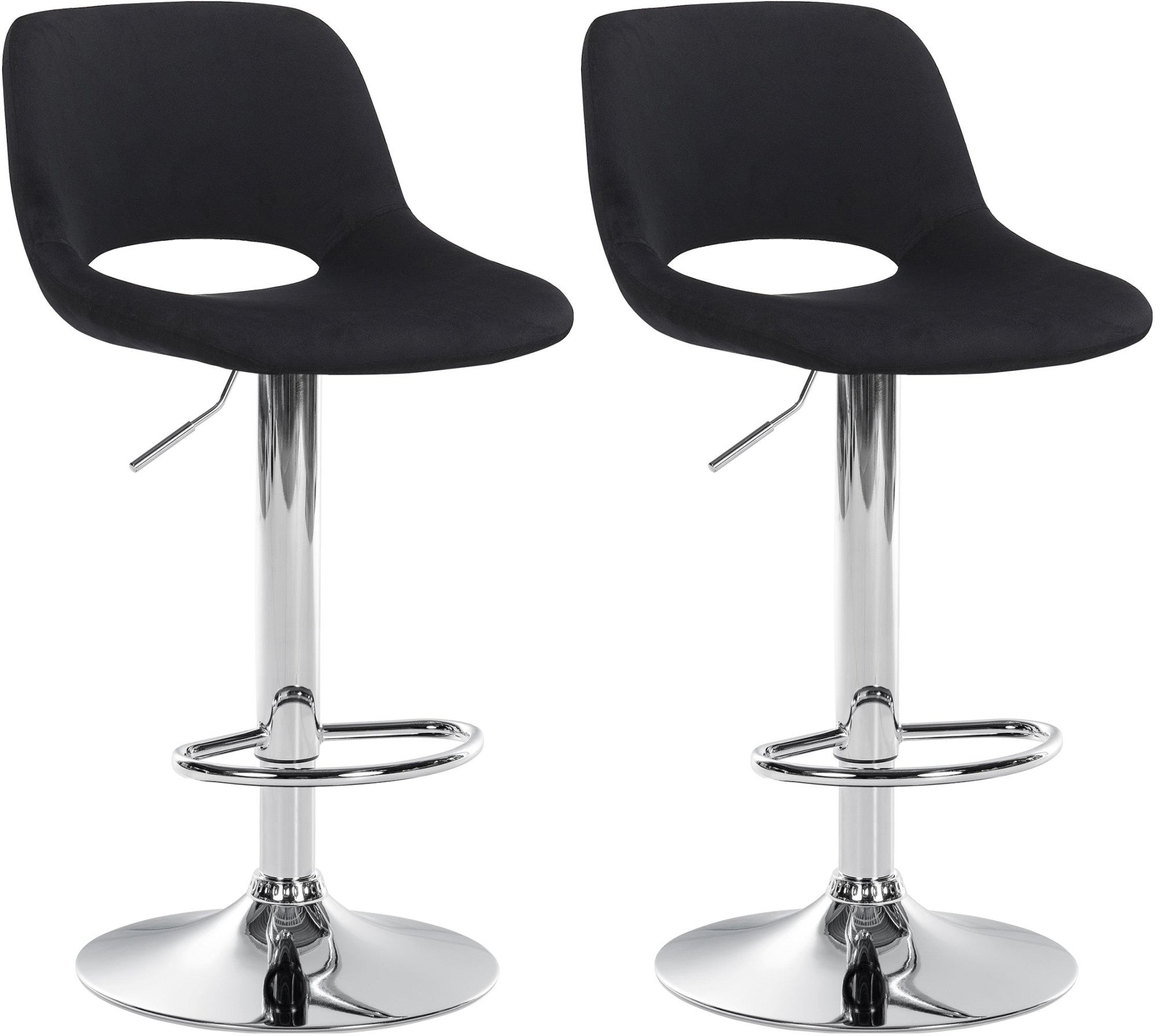 2er Set Barhocker Camden Samt