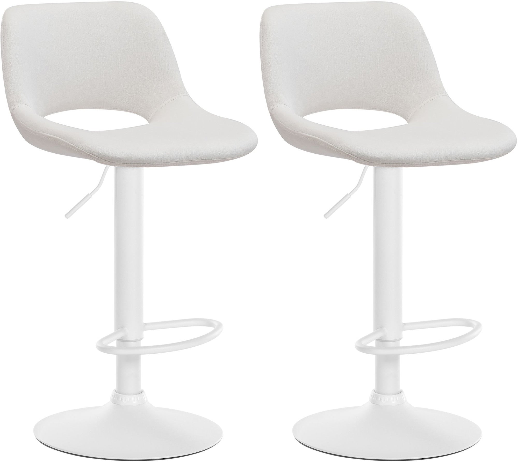 2er Set Barhocker Camden Samt