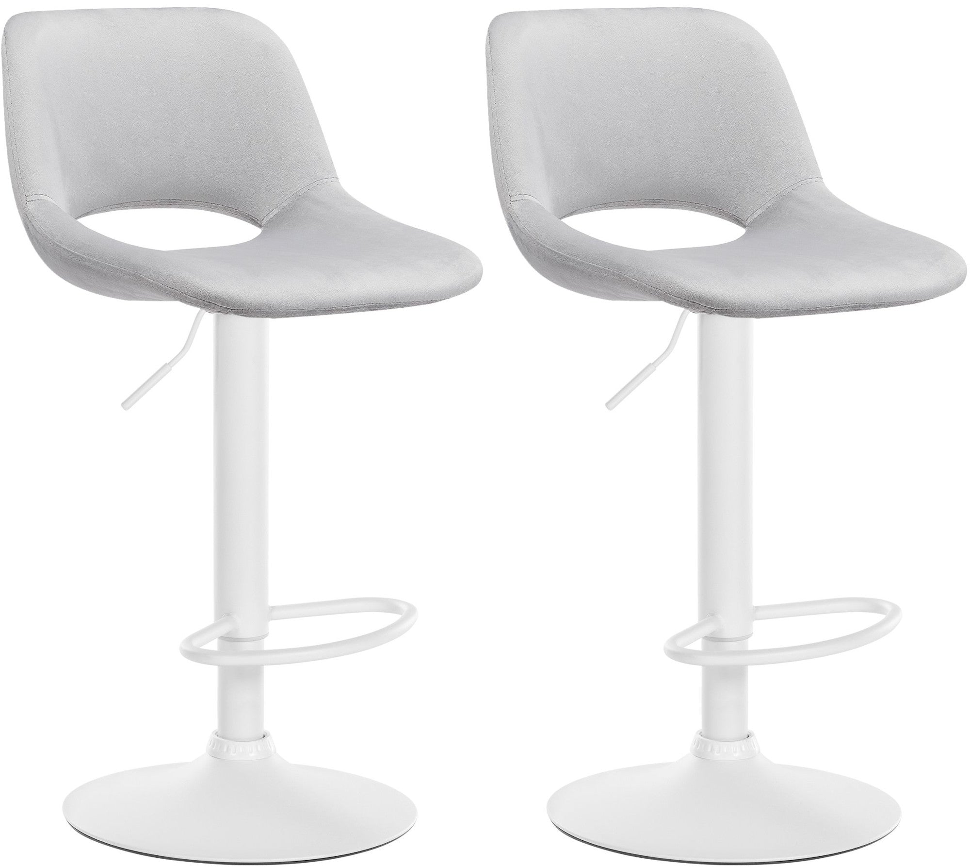 2er Set Barhocker Camden Samt