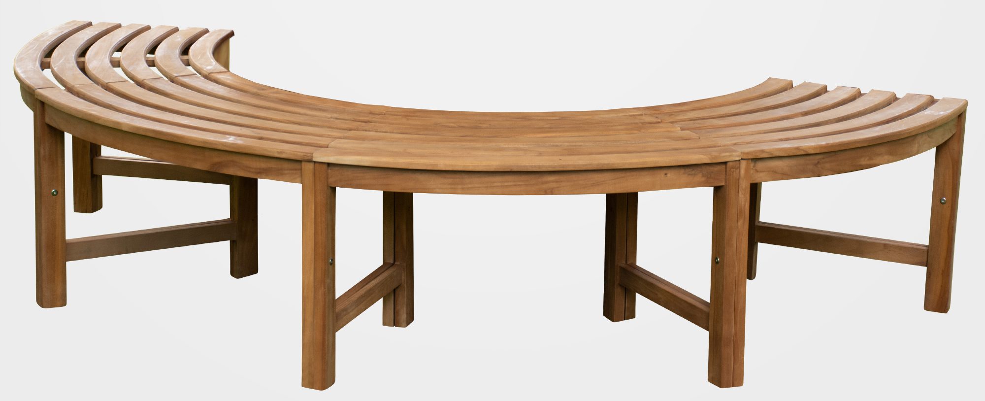 180° tree bench Male made of teak