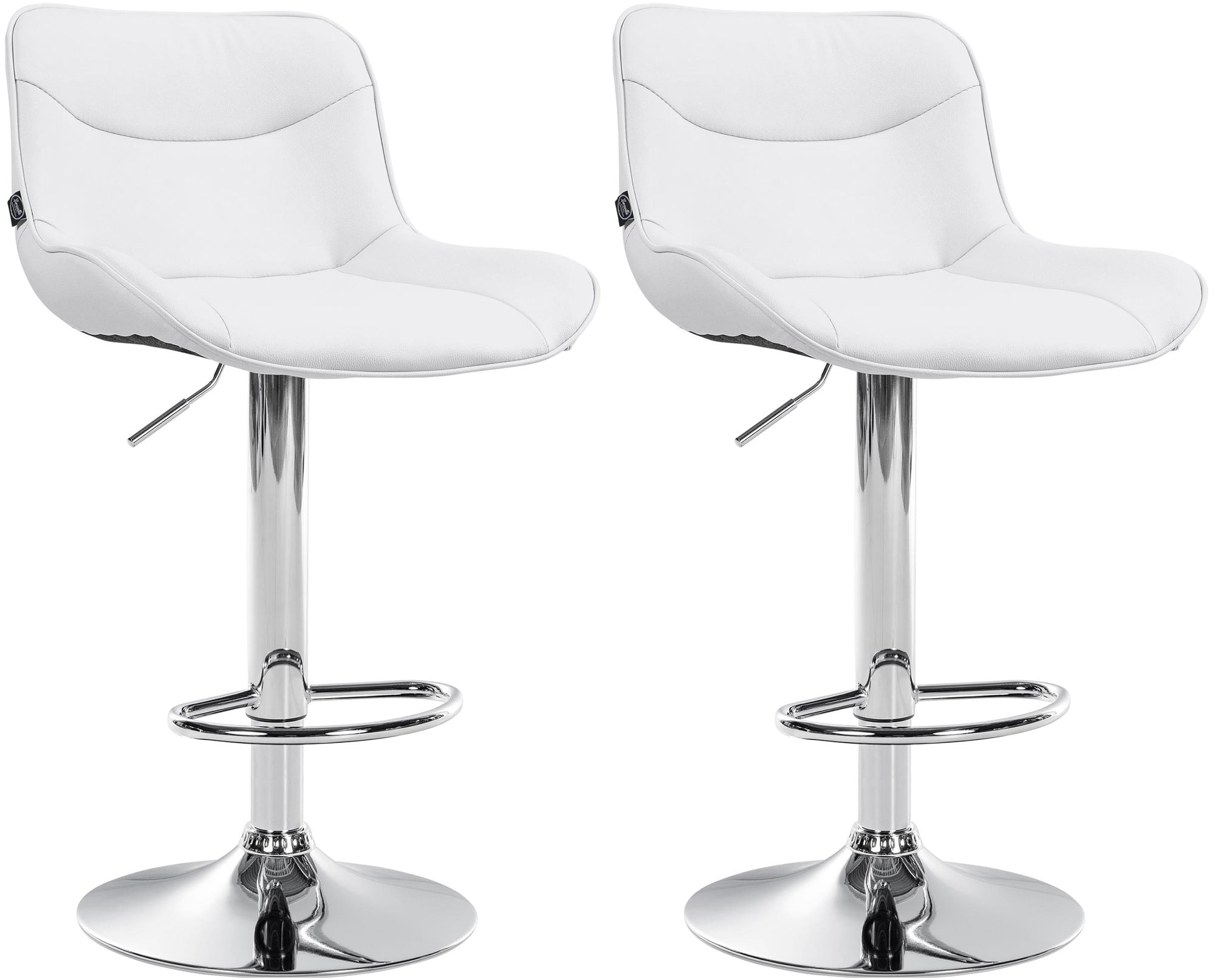 Set of 2 bar stools Vonore artificial leather
