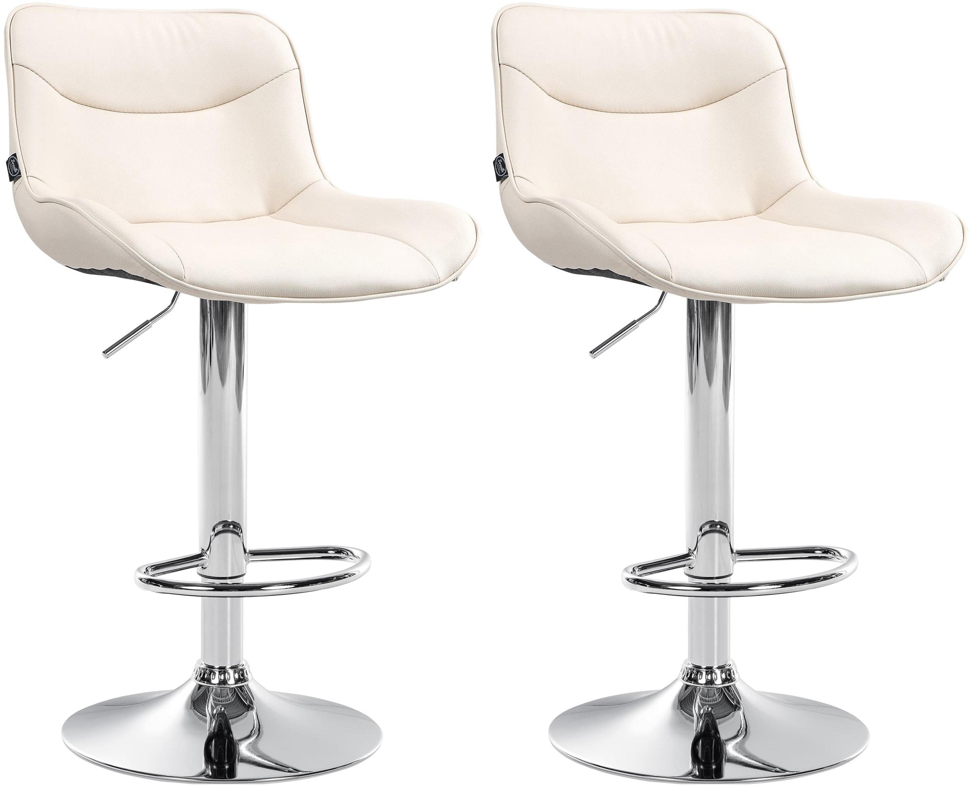 Set van 2 barkrukken Vonore kunstleer