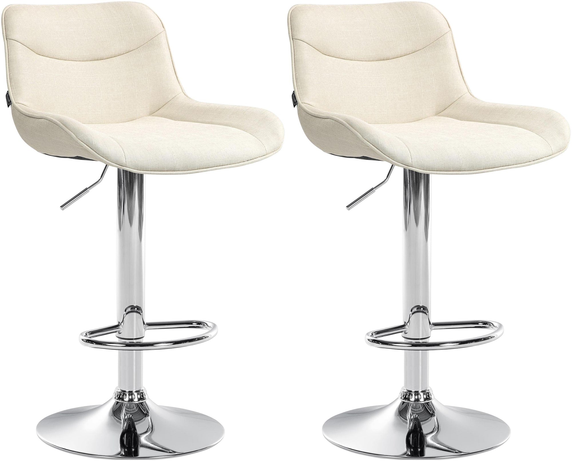 2er Set Barhocker Vonore Stoff