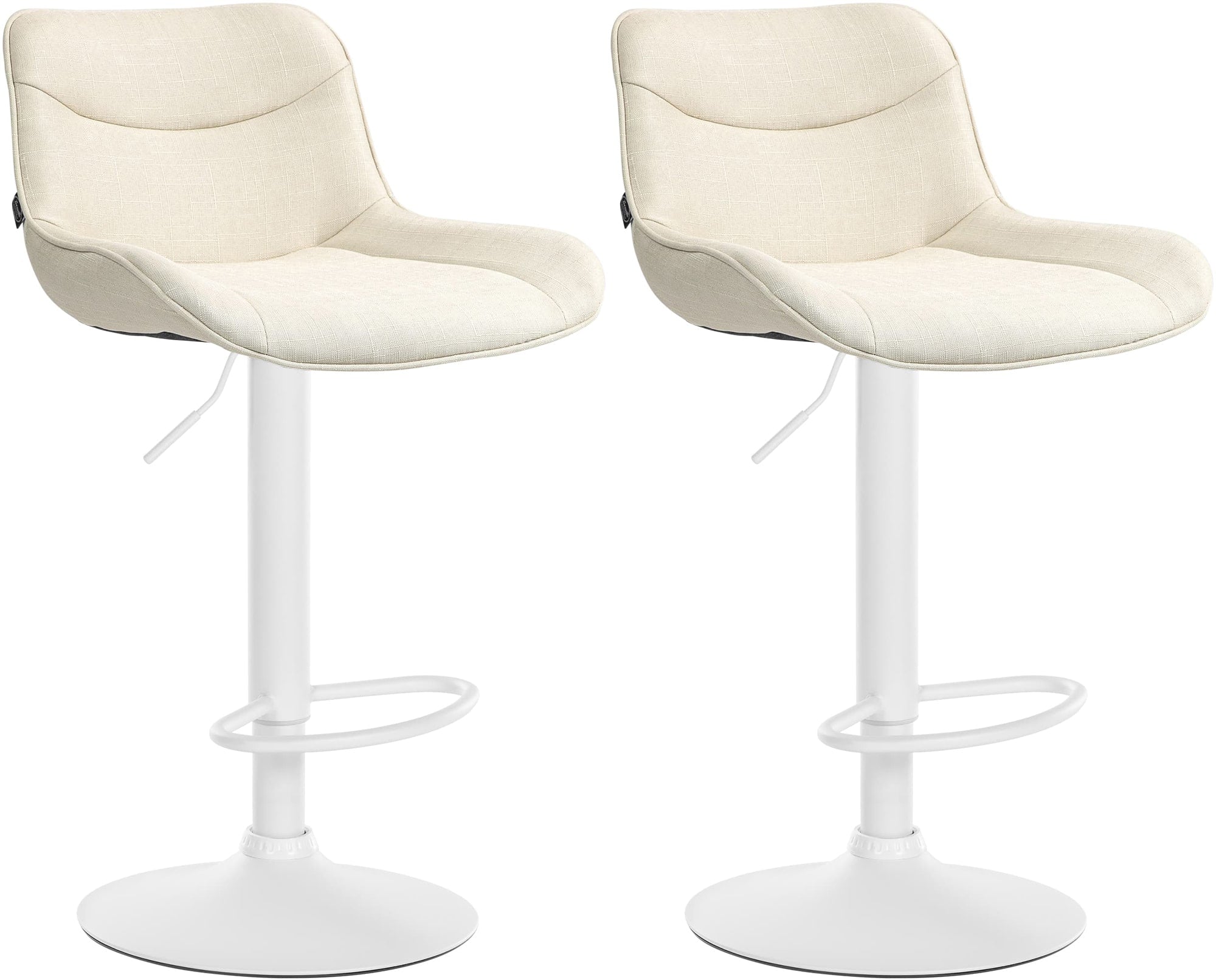Set of 2 bar stools Vonore fabric