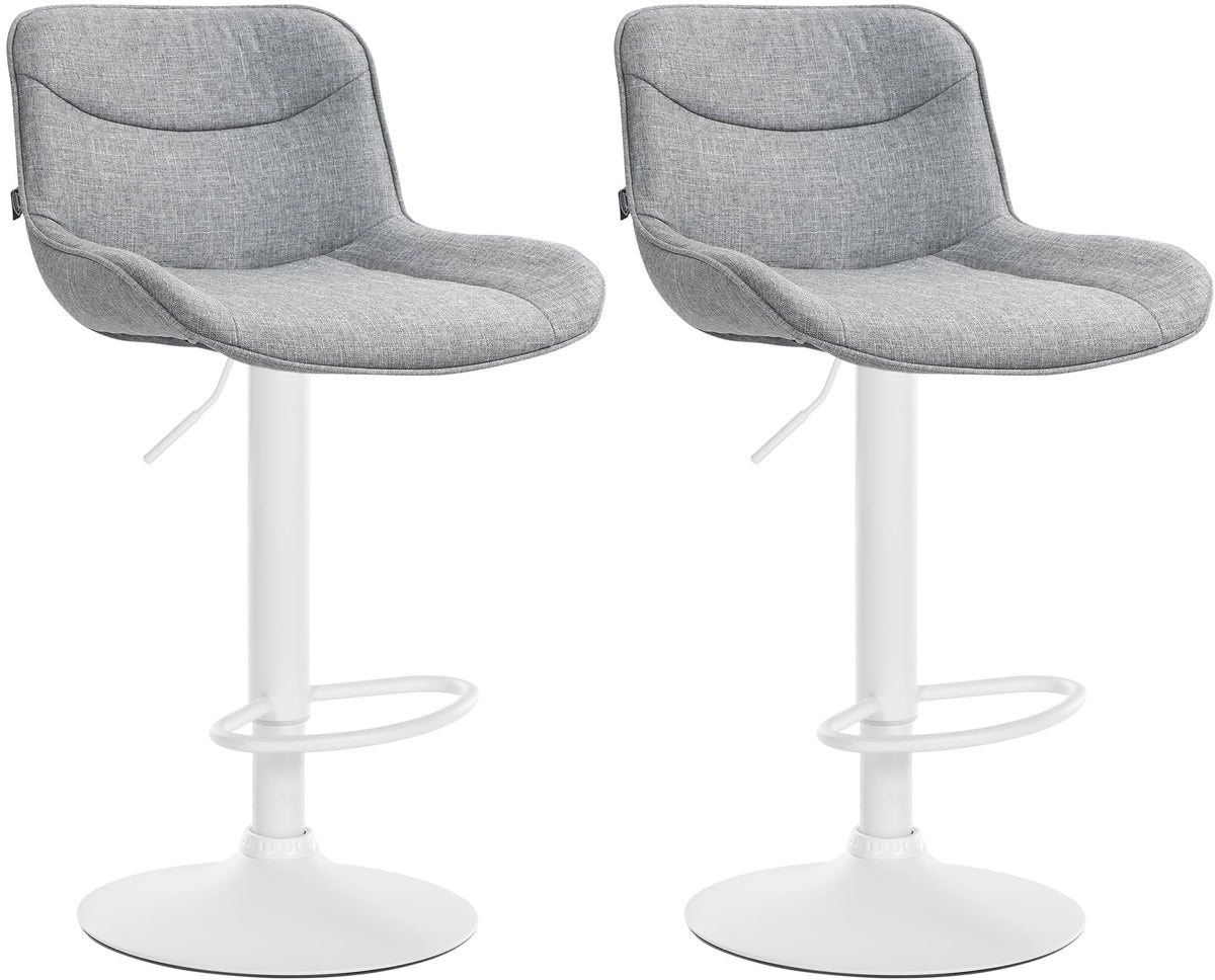 2er Set Barhocker Vonore Stoff