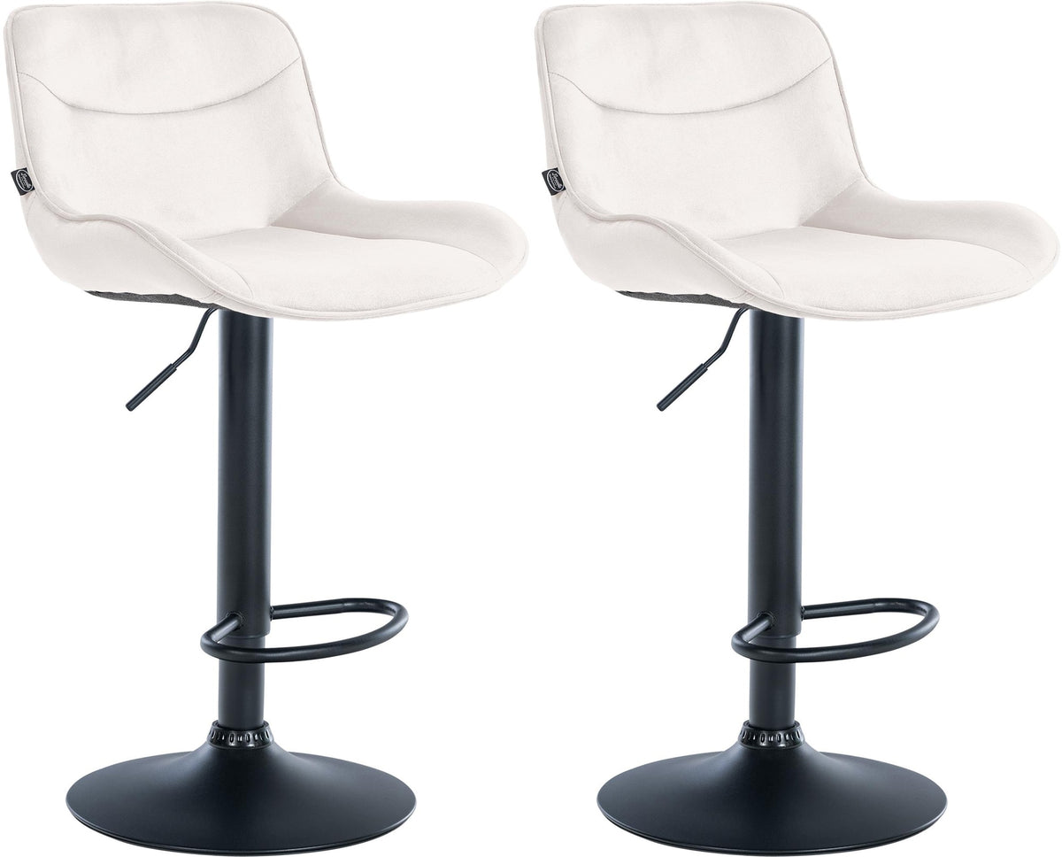 2er Set Barhocker Vonore Samt