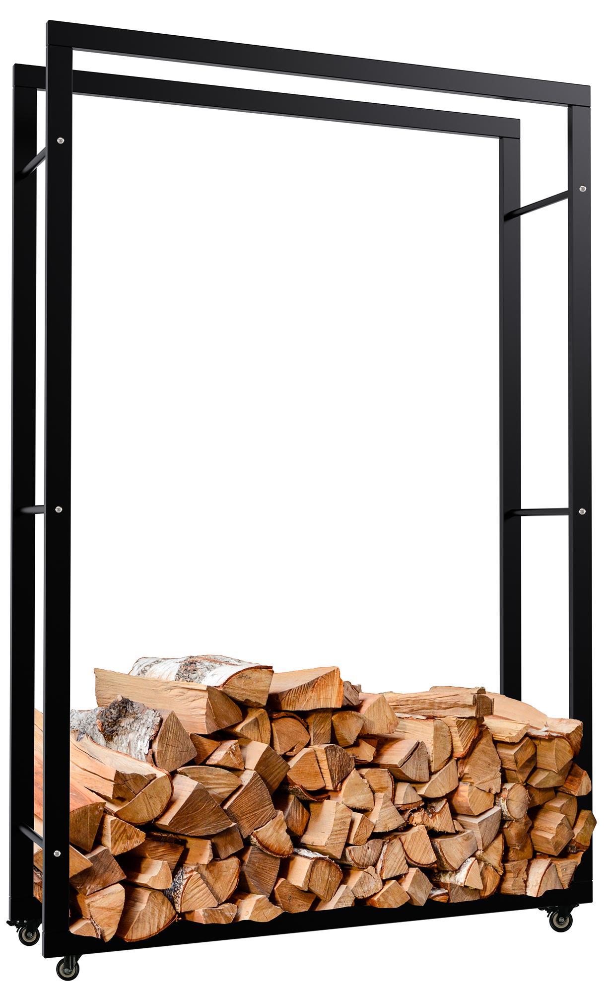 Keri firewood rack with wheels