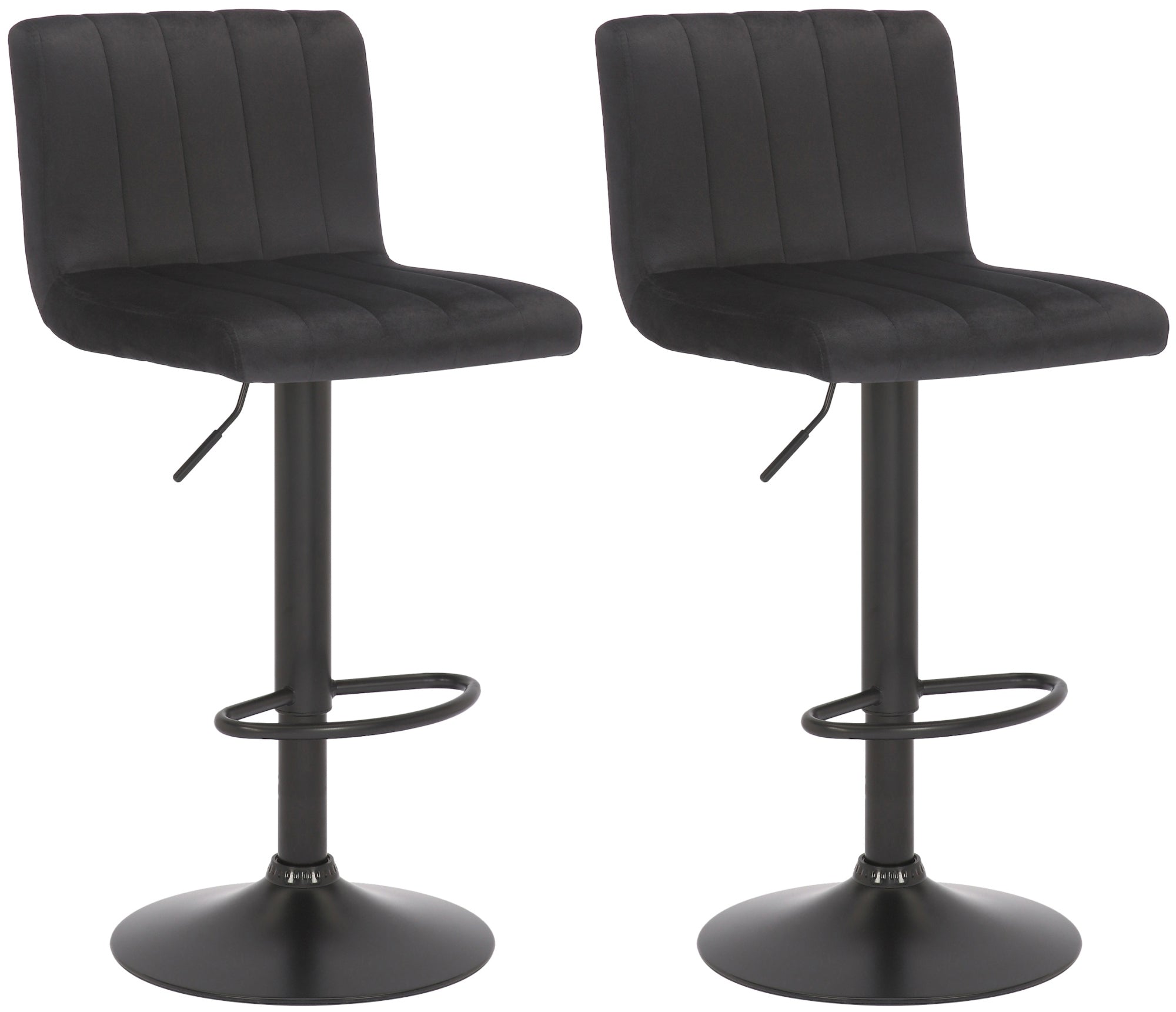 2er Set Barhocker Jamie Samt