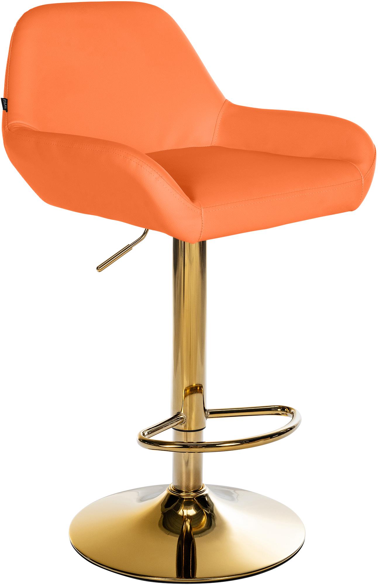 Bar stool Braga Gold faux leather