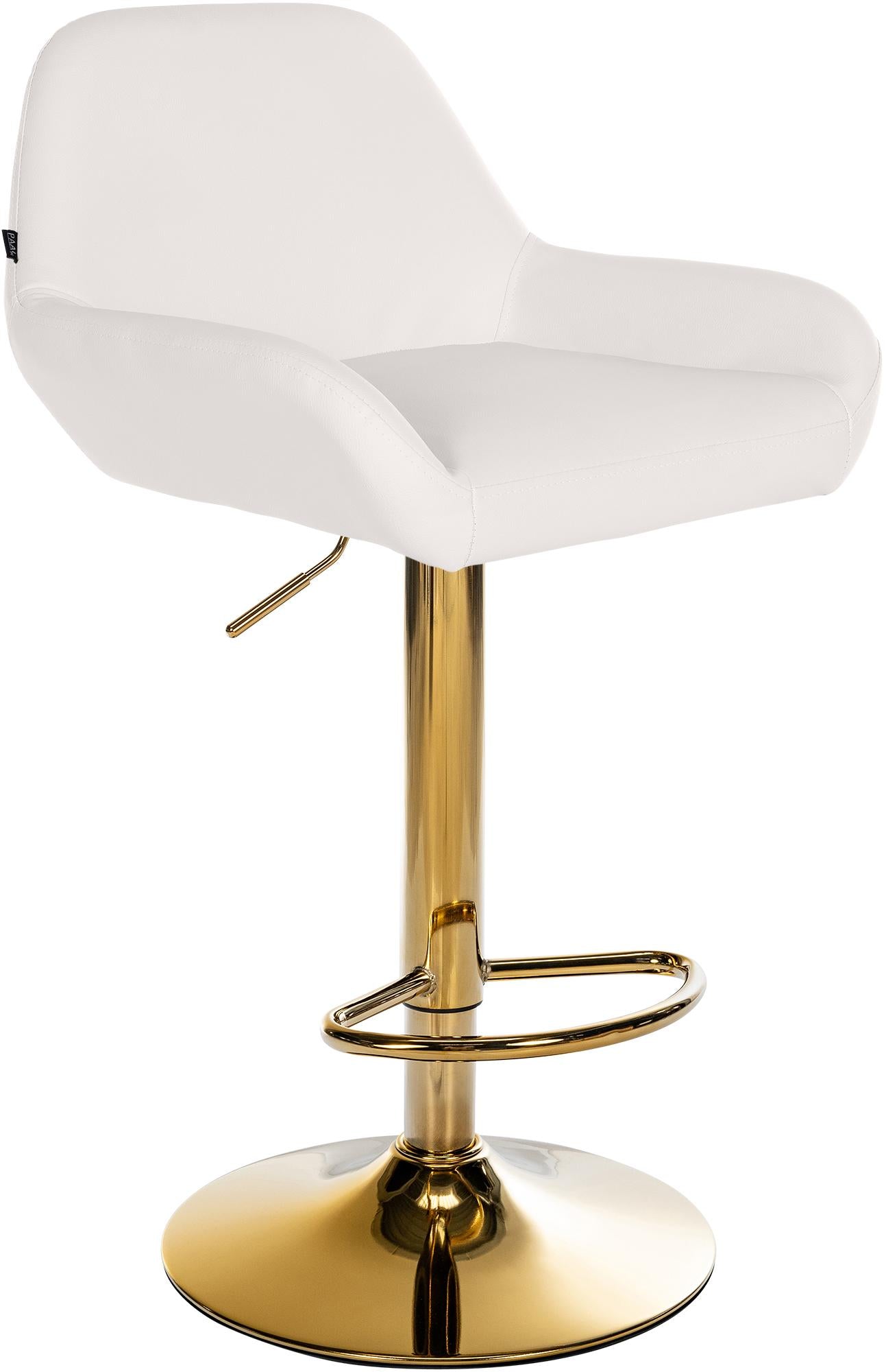 Bar stool Braga Gold faux leather